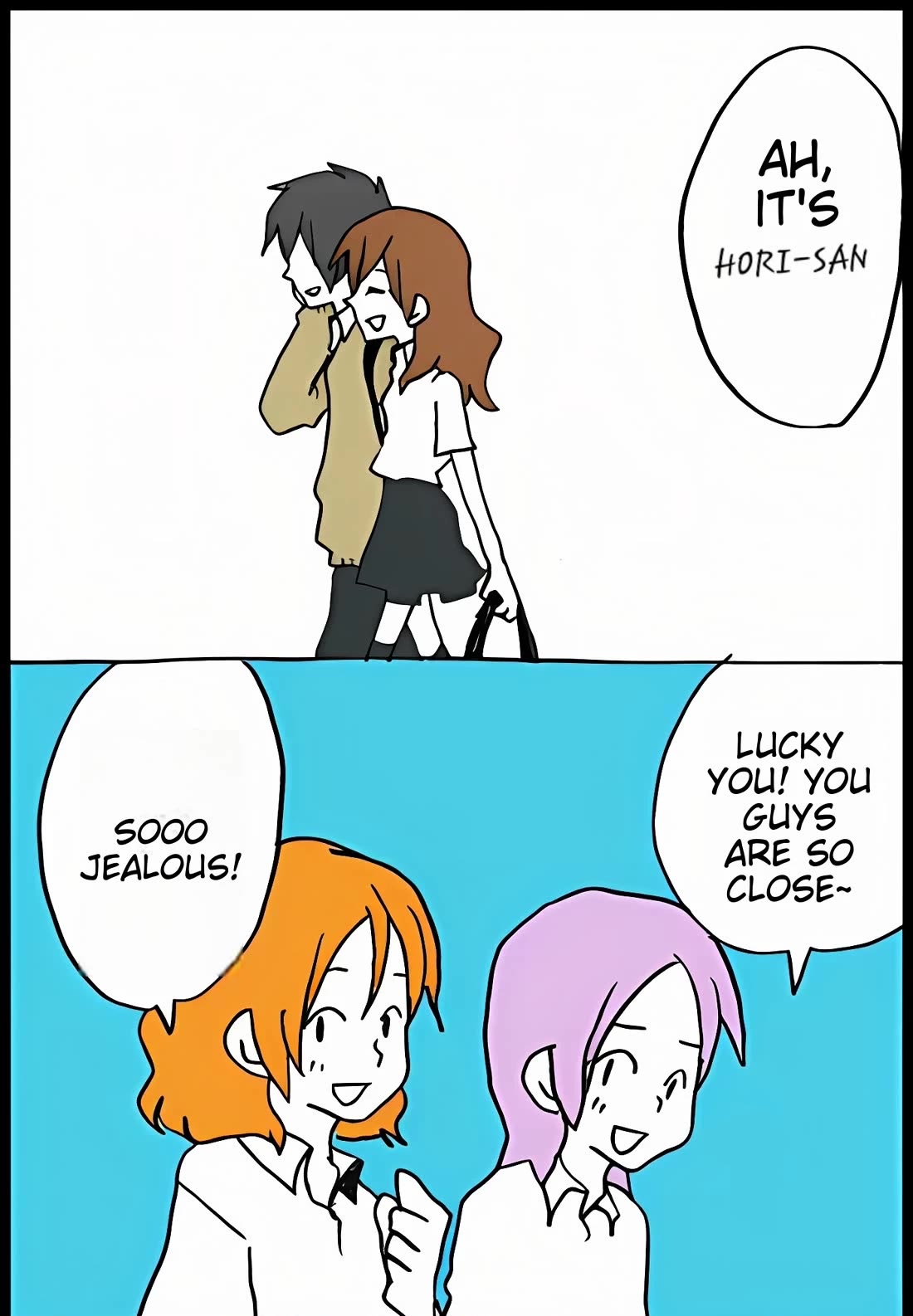 Hori-san to Miyamura-kun Chapter 48 page 1 - Chapter 48: A Guest