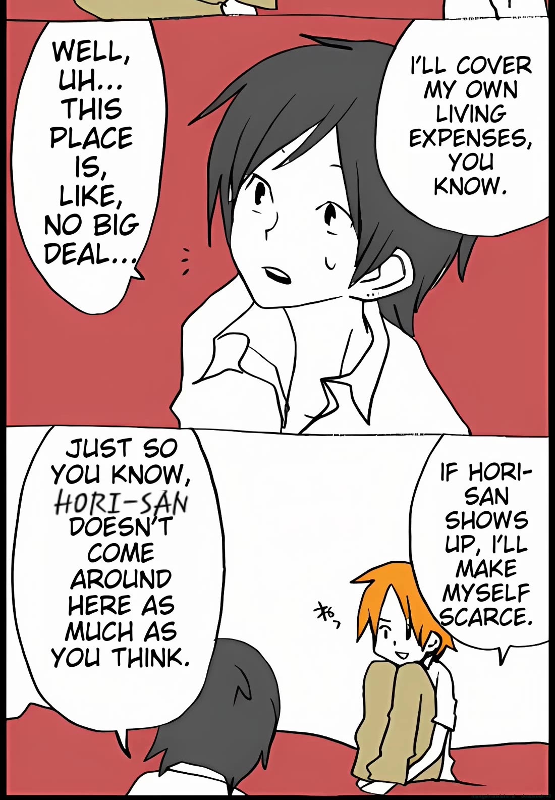 Hori-san to Miyamura-kun Chapter 54 page 4 - Chapter 54: Shindo stays over