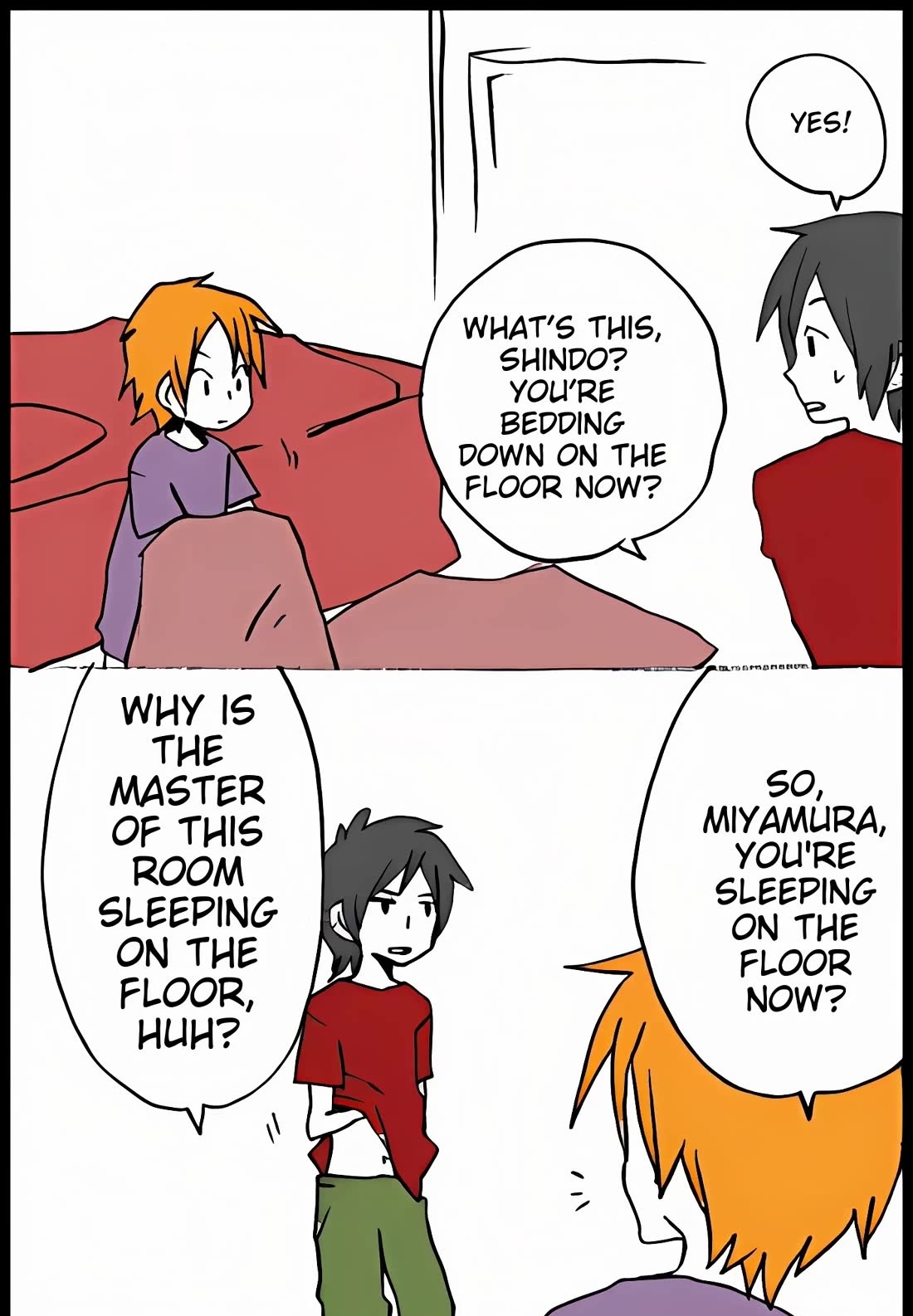 Hori-san to Miyamura-kun Chapter 54 page 5 - Chapter 54: Shindo stays over