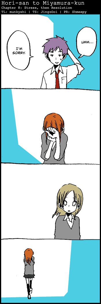 Hori-san to Miyamura-kun Chapter 8 page 1 - Chapter 8: Stress, then Resolution