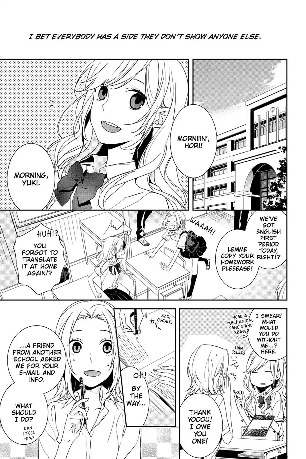 Horimiya Chapter 1 page 6 - Chapter 1 : (Page 1)Hori-san and Miyamura-kun