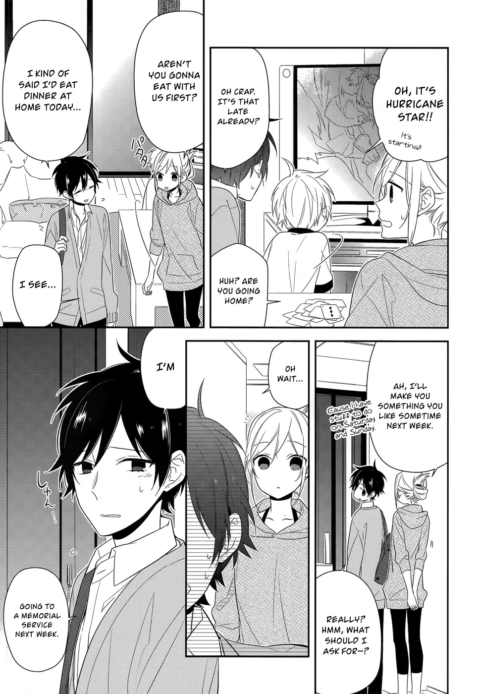 Horimiya Chapter 34 page 3 - Chapter 34: Five Days