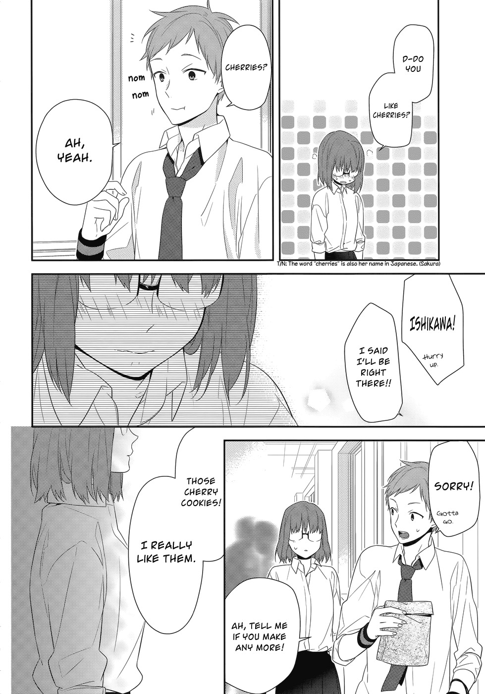Horimiya Chapter 35 page 22 - Chapter 35: Cherry Colored Cookies