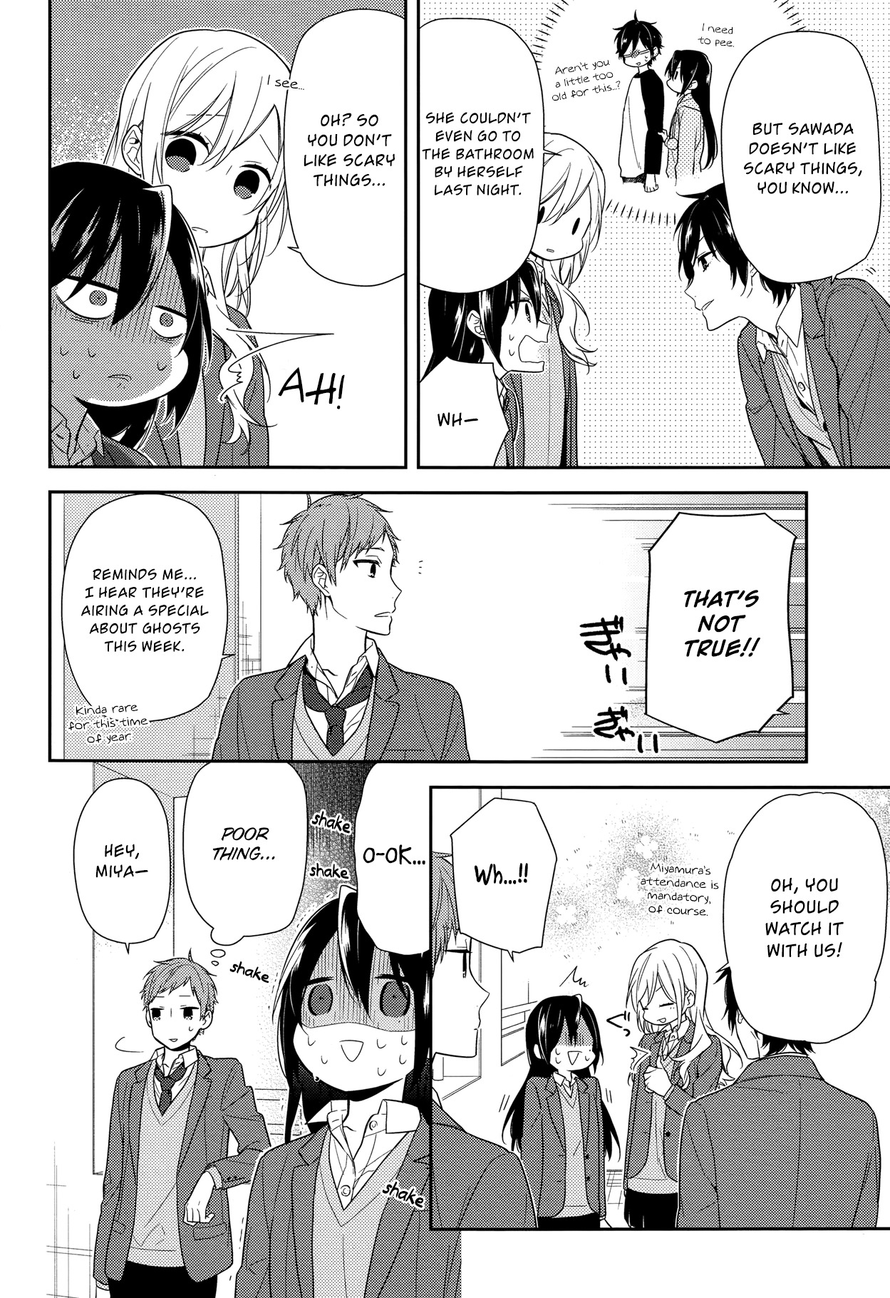 Horimiya Chapter 67 page 13 - Chapter 67: Big Brother's Scarf