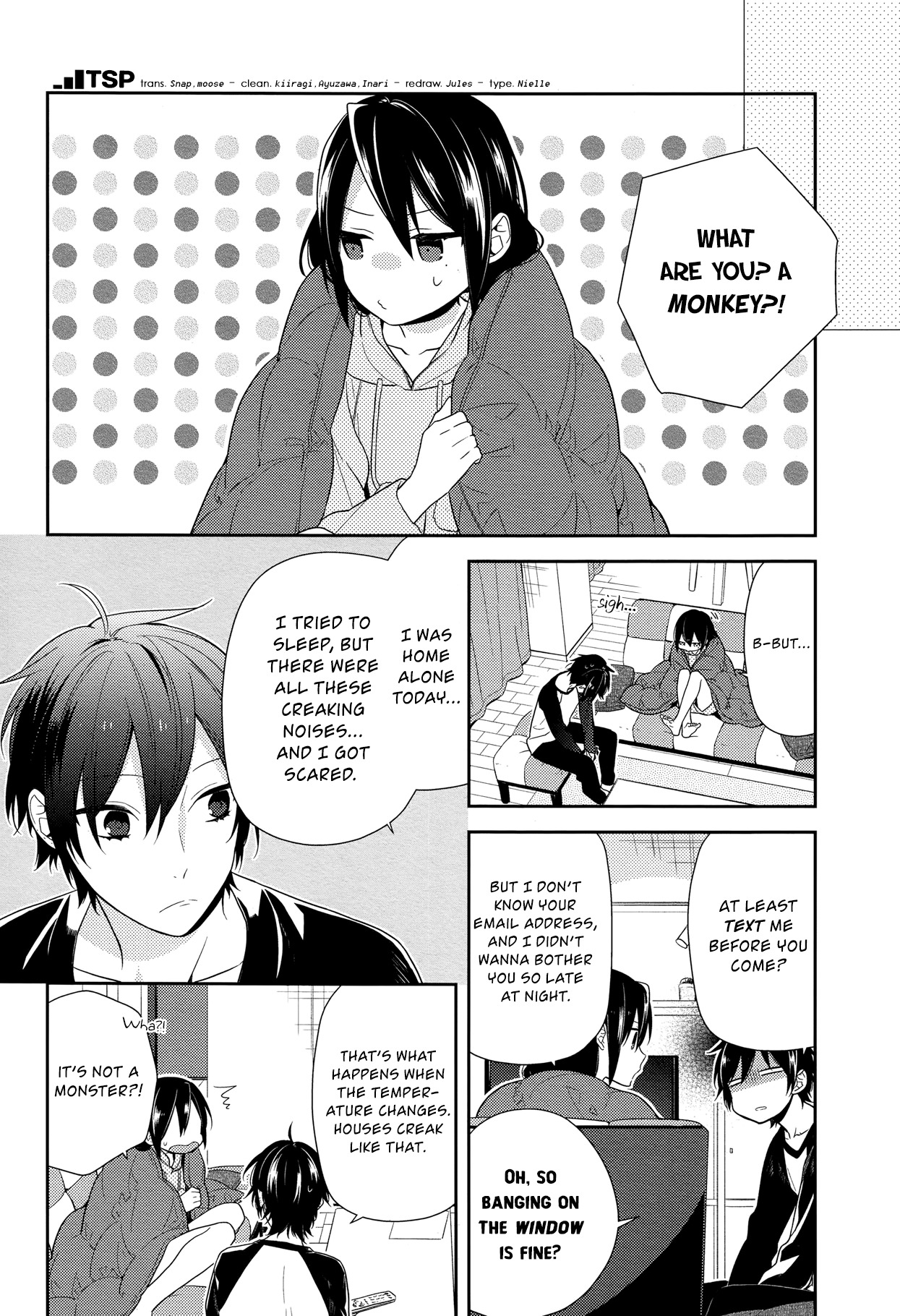 Horimiya Chapter 67 page 7 - Chapter 67: Big Brother's Scarf