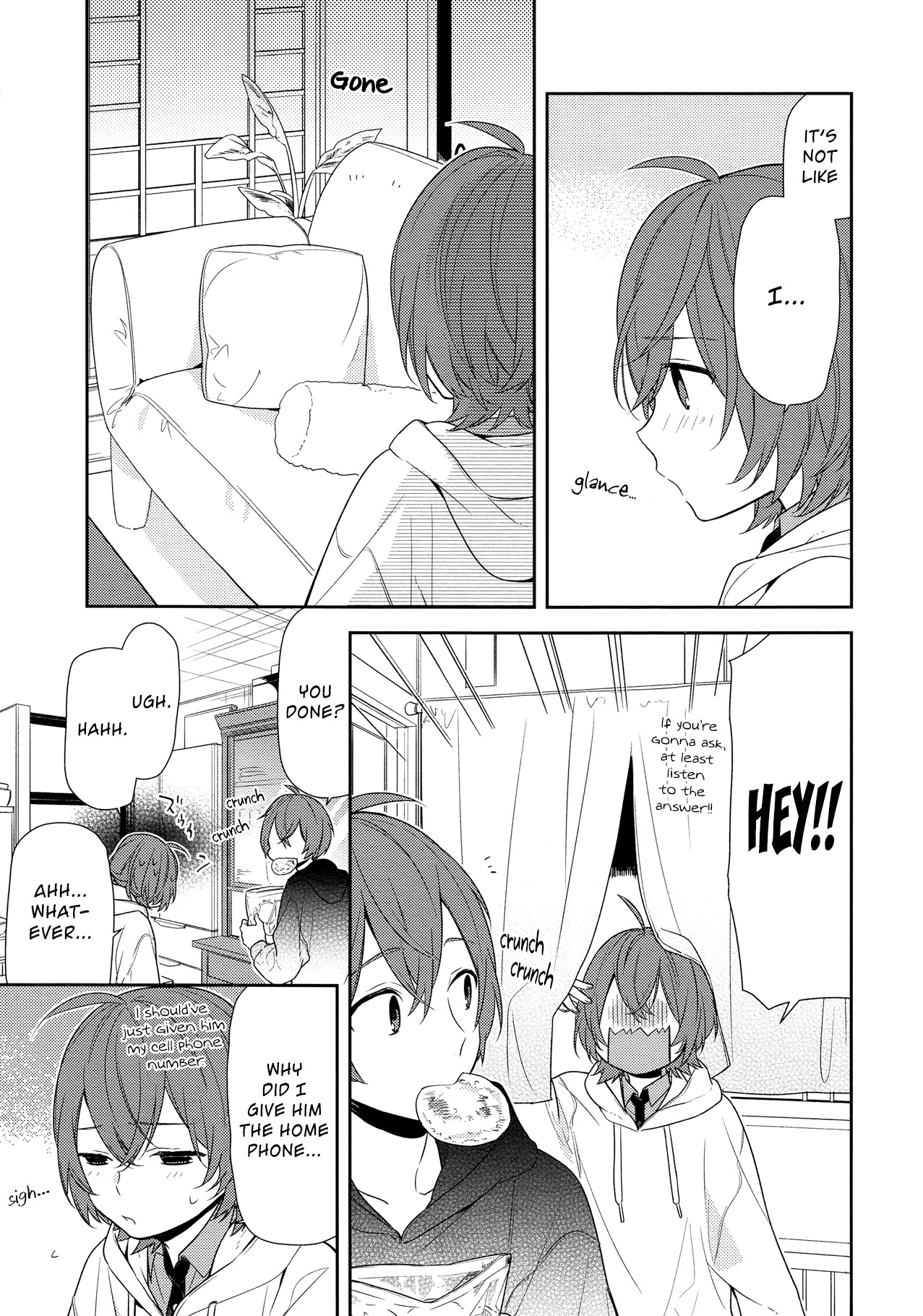 Horimiya Chapter 76 page 9 - Chapter 76: Worrywart
