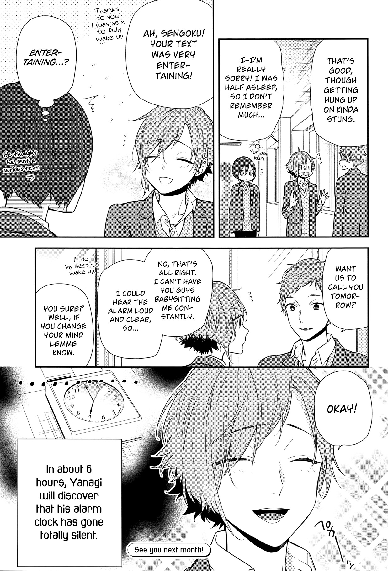 Horimiya Chapter 83 page 15 - Chapter 83: Can't Wake Up