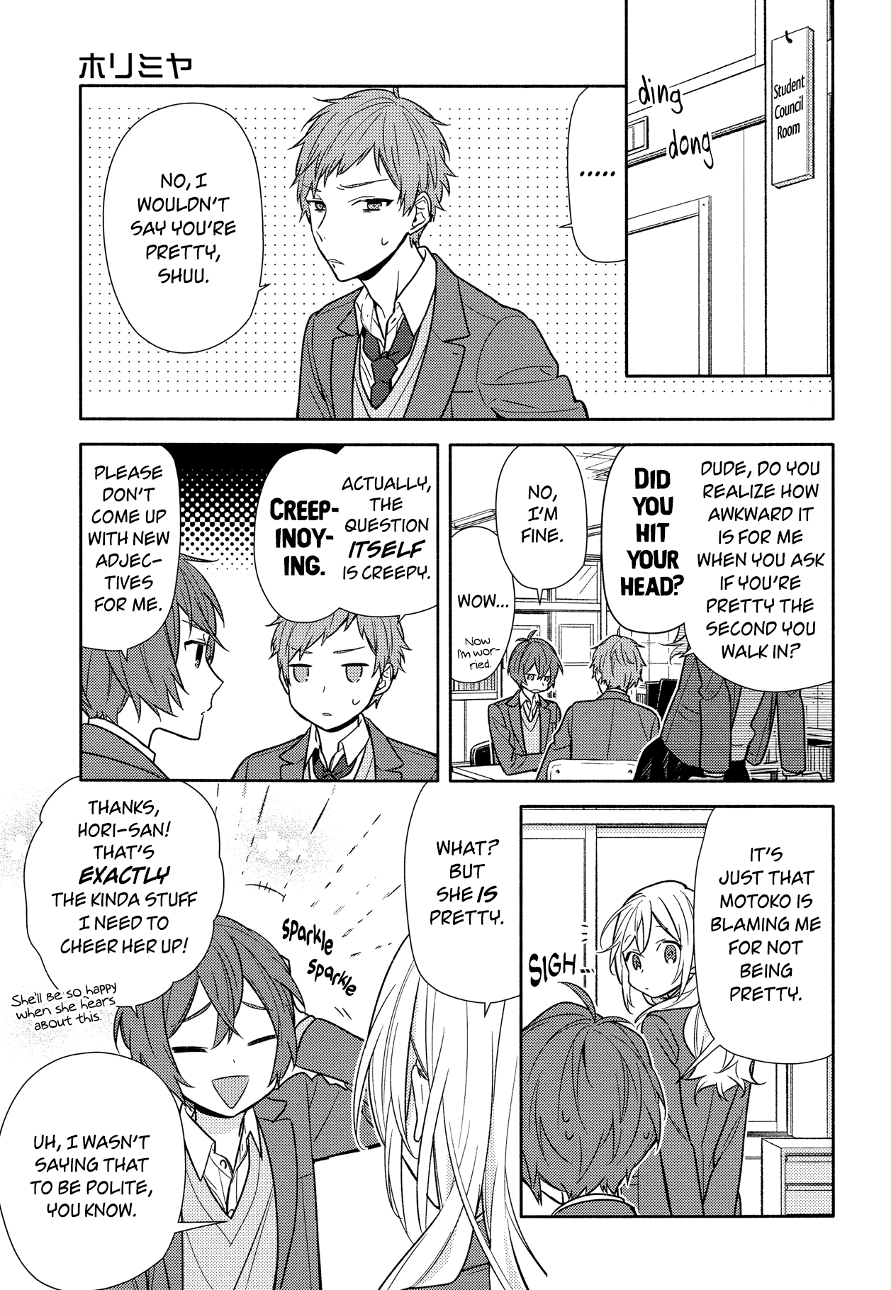 Horimiya Chapter 93 page 9 - Chapter 93: Campus Tour (1)