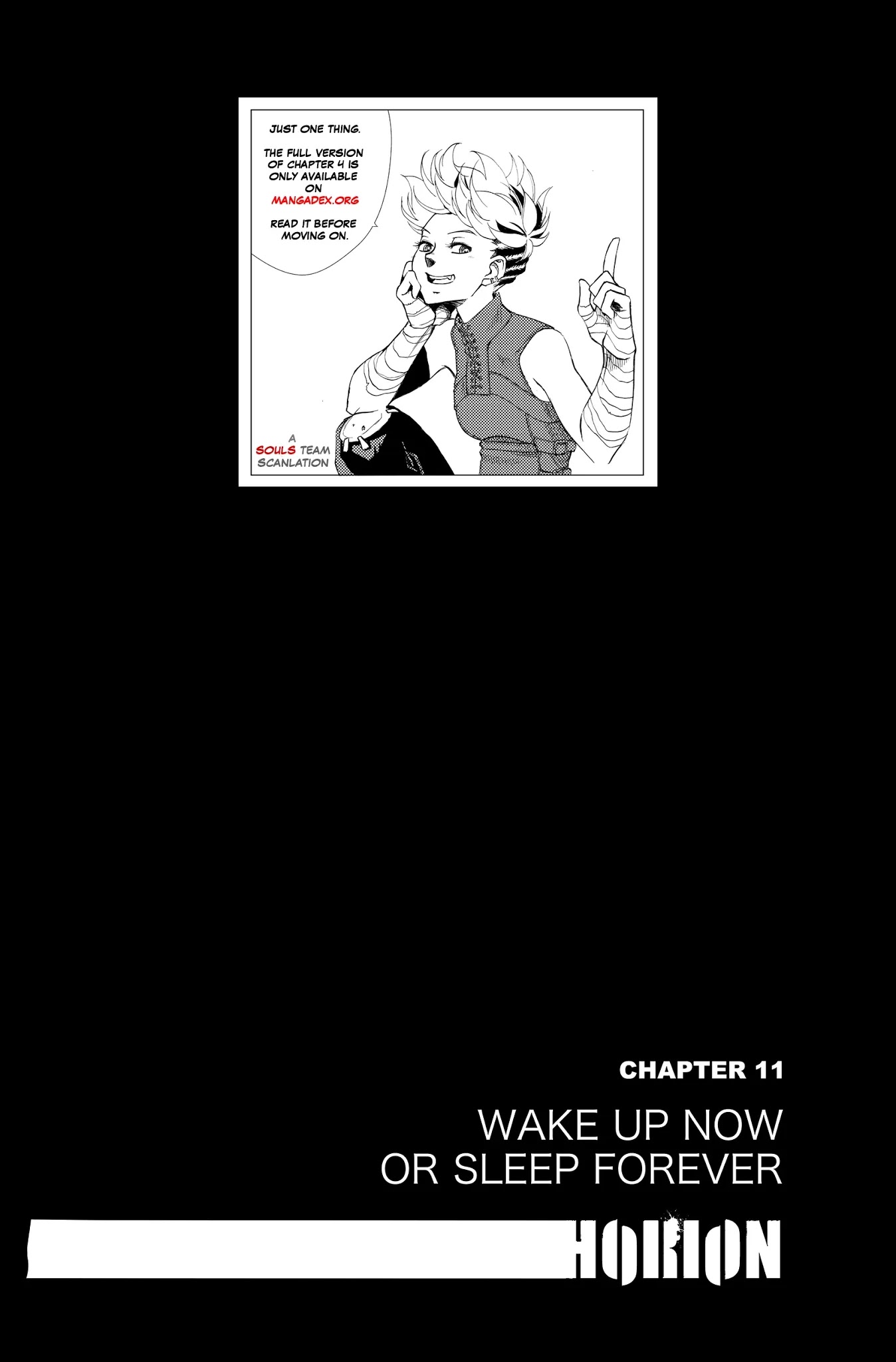 HORION Chapter 11 page 1 - Chapter 11: Wake Up Now Or Sleep Forever