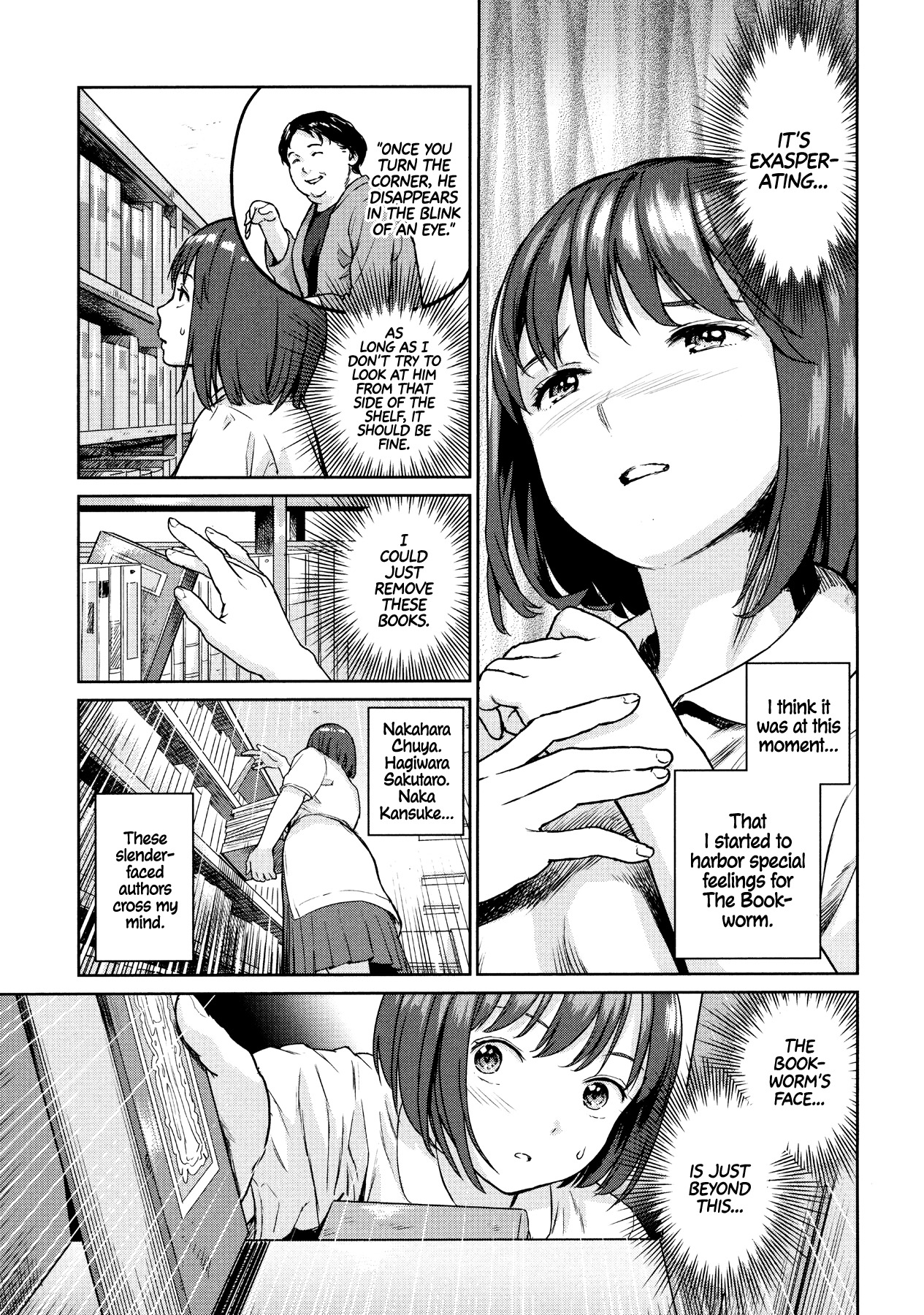Horror Anthology Comic Shikaku Chapter 4 page 10 - Chapter 4: The Bookworm (Amagappa Shoujogun)