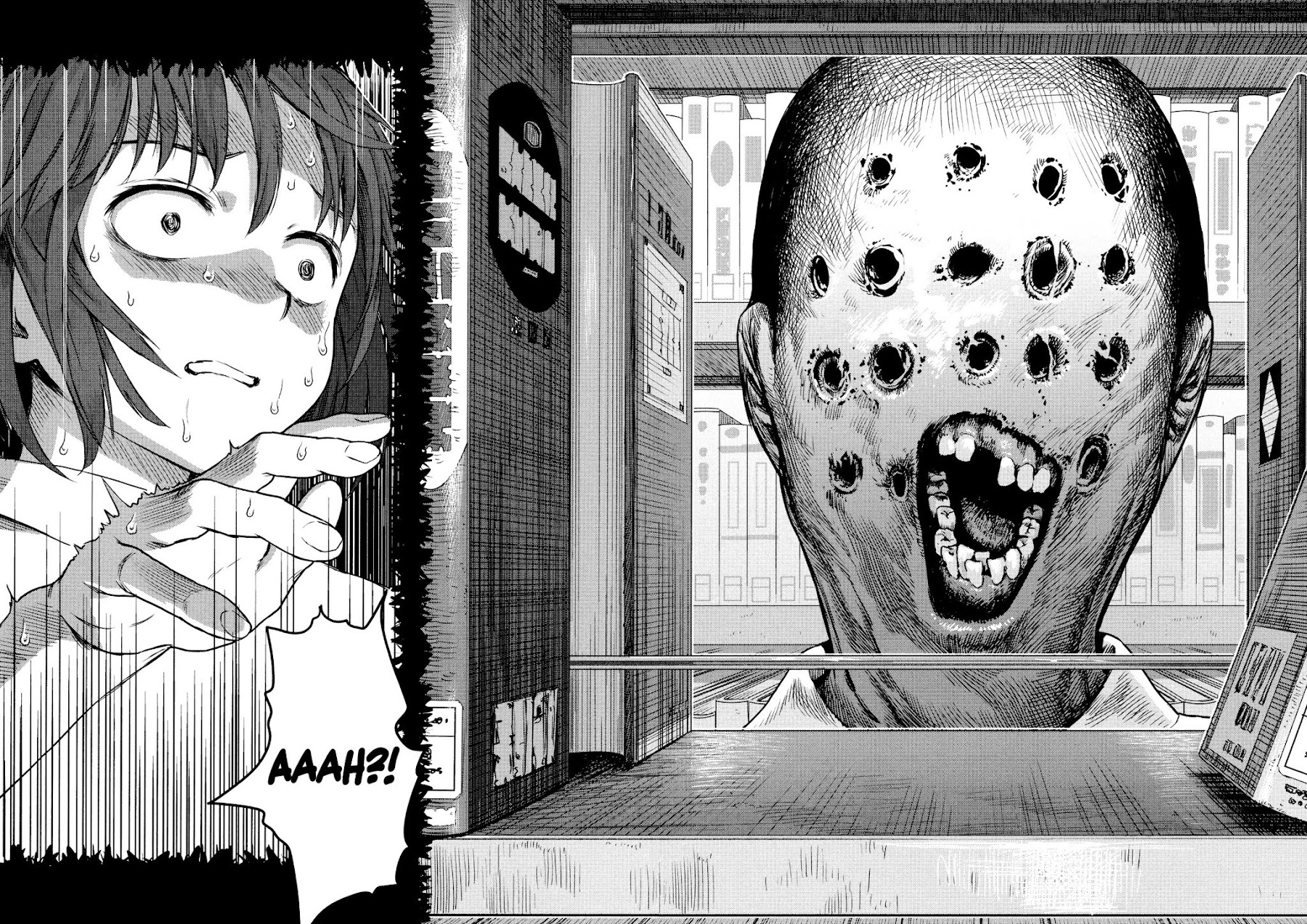 Horror Anthology Comic Shikaku Chapter 4 page 11 - Chapter 4: The Bookworm (Amagappa Shoujogun)