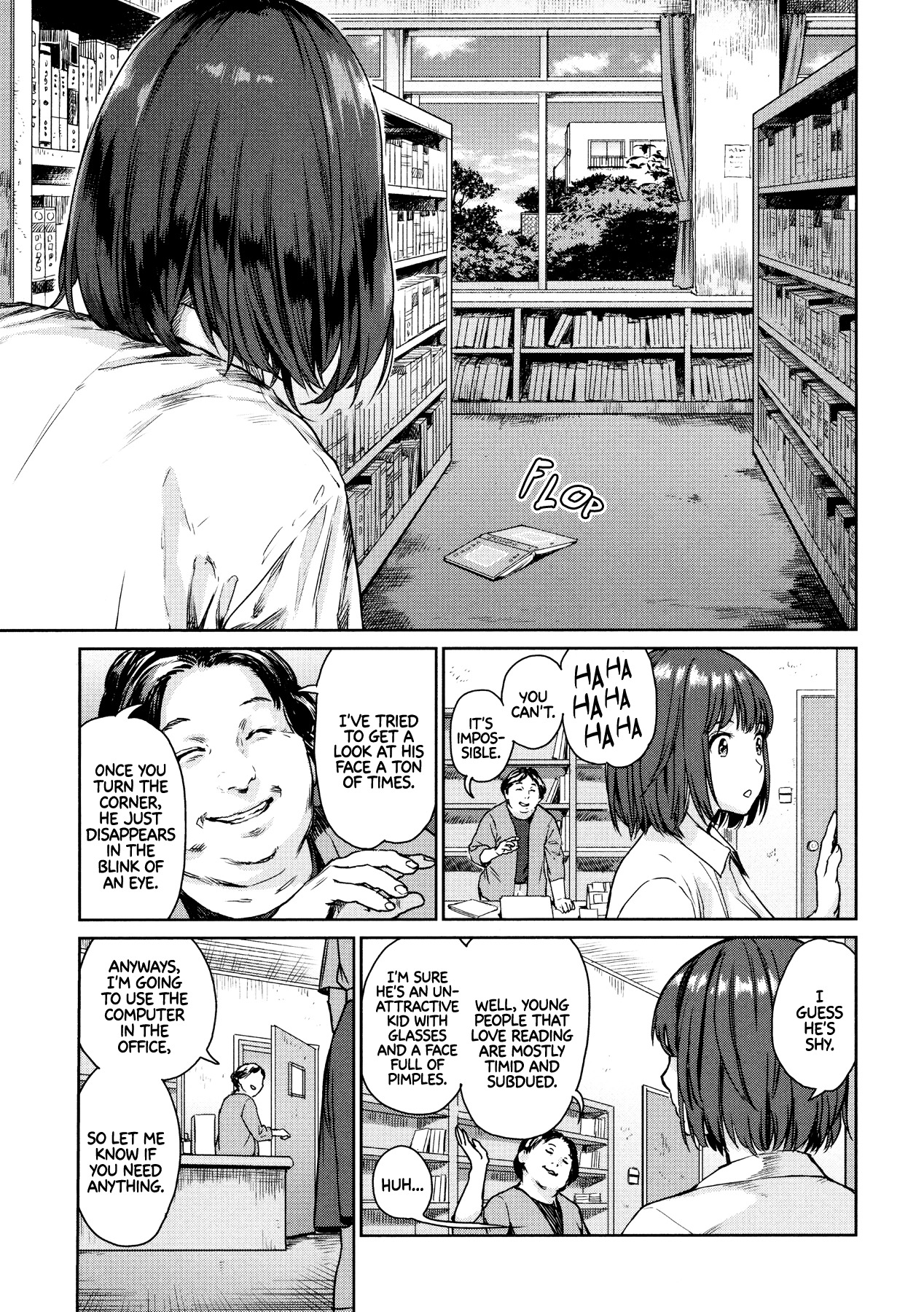 Horror Anthology Comic Shikaku Chapter 4 page 6 - Chapter 4: The Bookworm (Amagappa Shoujogun)