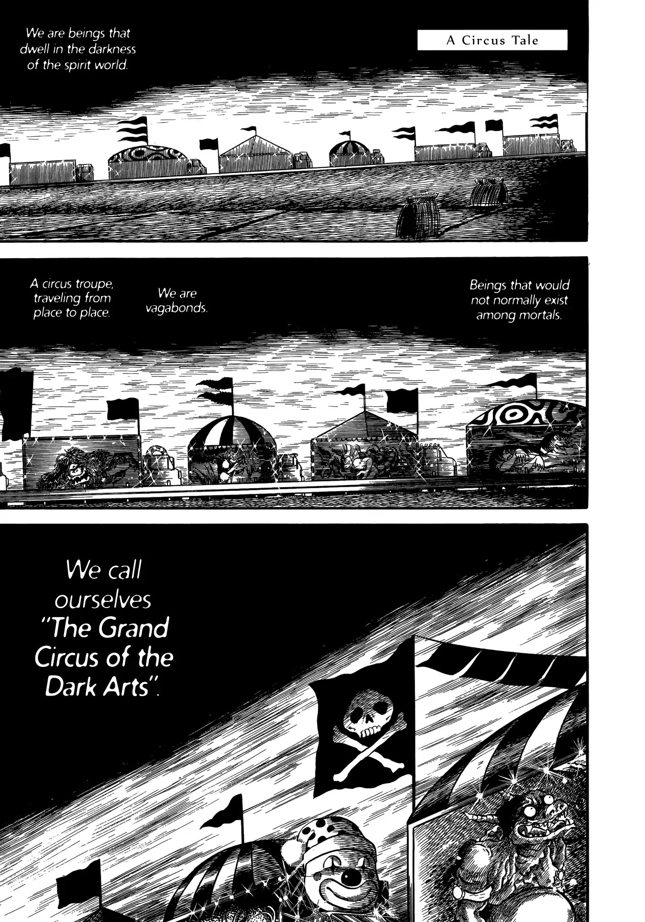 Horror Anthology Comic Shikaku Chapter 5 page 3 - Chapter 5: A Circus Tale [Hideshi Hino]