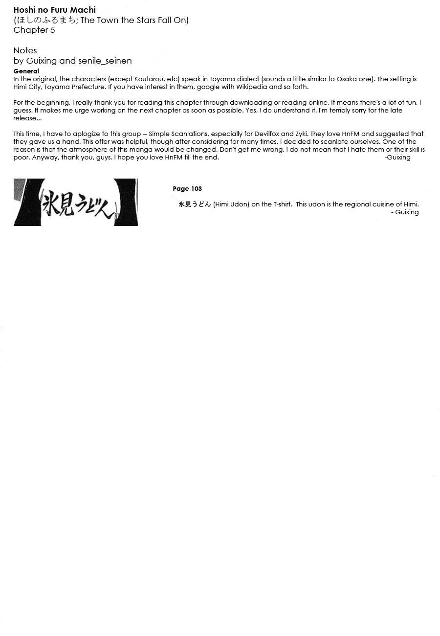 Hoshi no Furu Machi Chapter 5 page 21 - Chapter 5: One Year Left