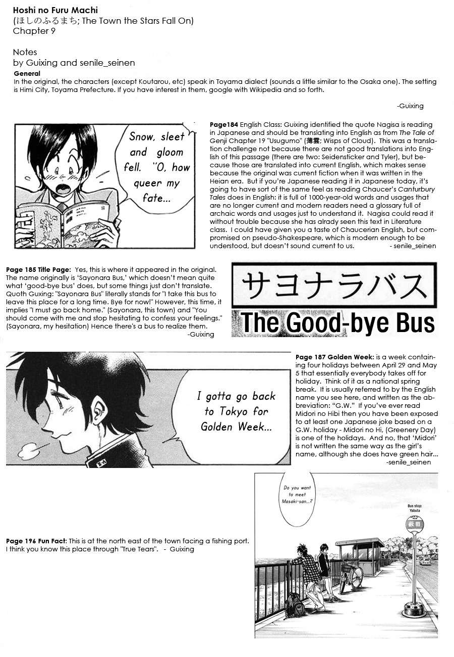 Hoshi no Furu Machi Chapter 9 page 23 - Chapter 9: The Farewell Bus