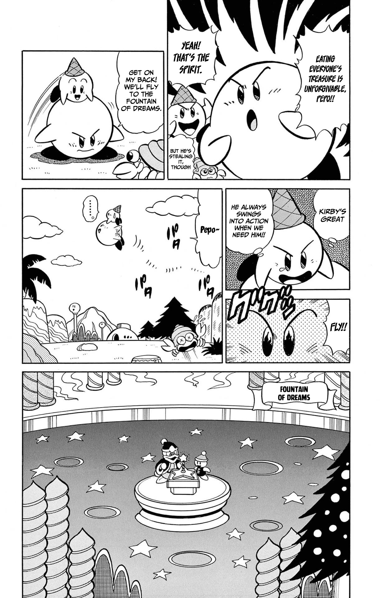 Hoshi no Kirby - Dedede de Pupupu na Monogatari Chapter 2 page 11 - Chapter 2: Kirby Vs King Dedede, a race to the top!!