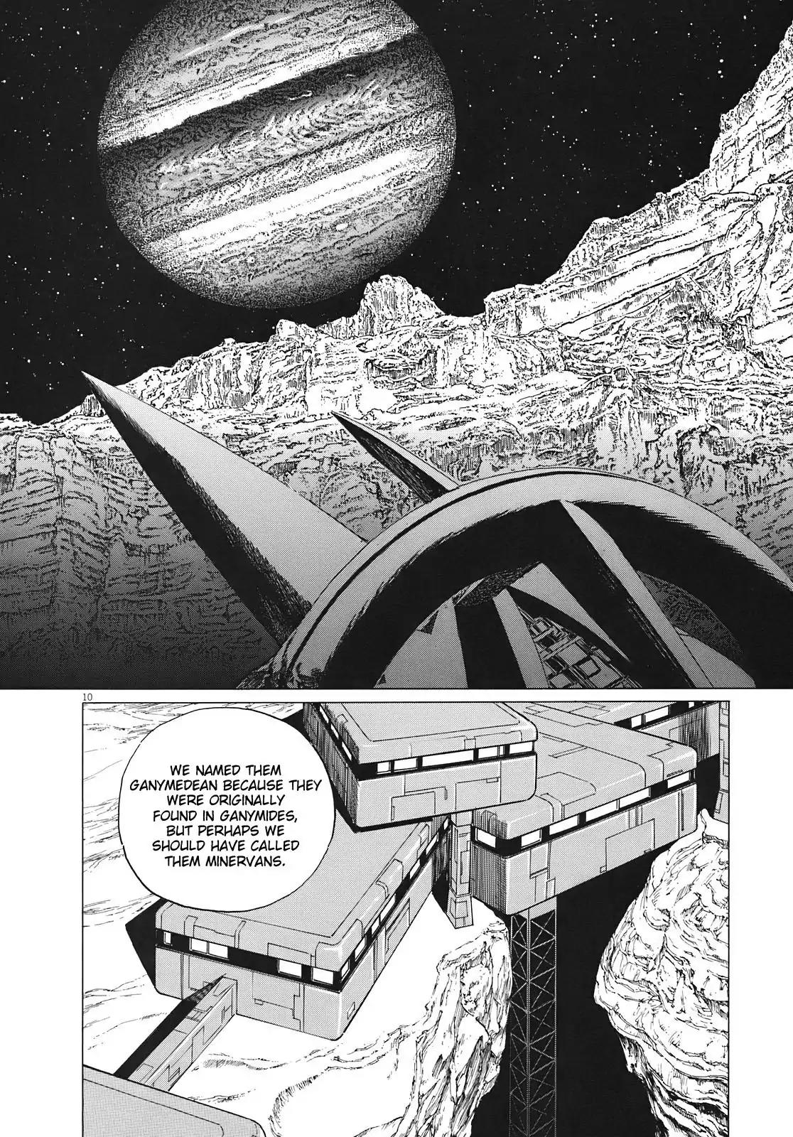 Hoshi o Tsugu Mono Chapter 13 page 10 - Chapter 13: Ganymedeans and Lunarians