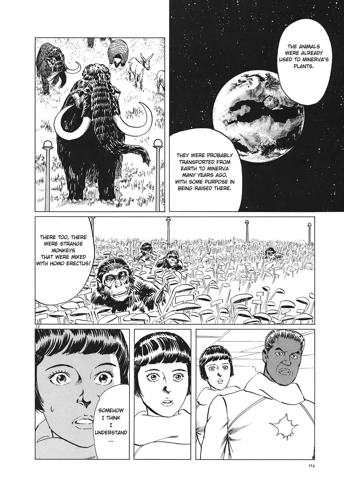 Hoshi o Tsugu Mono Chapter 13 page 14 - Chapter 13: Ganymedeans and Lunarians