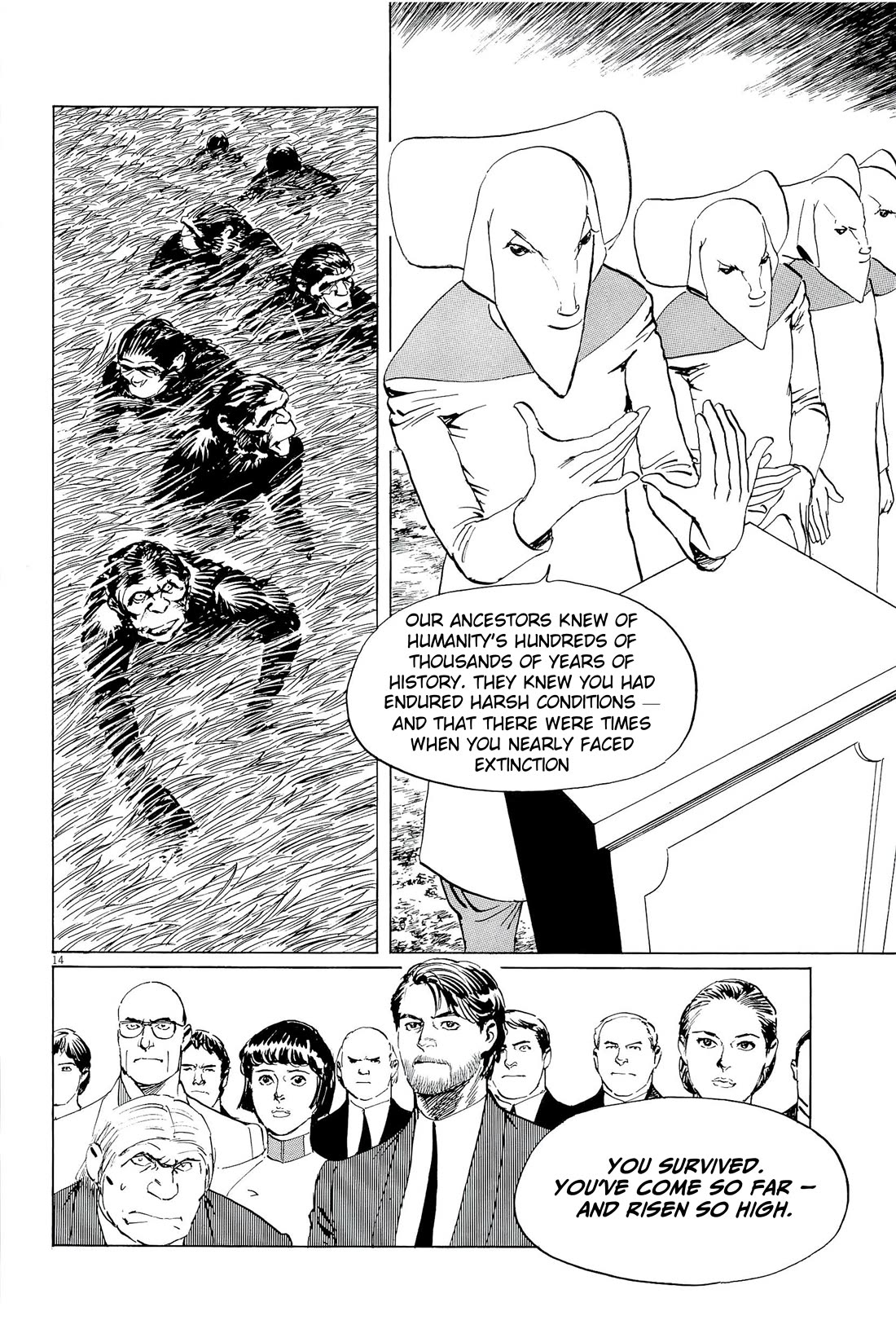 Hoshi o Tsugu Mono Chapter 36 page 14 - Chapter 36: Heirs to the Stars [END]