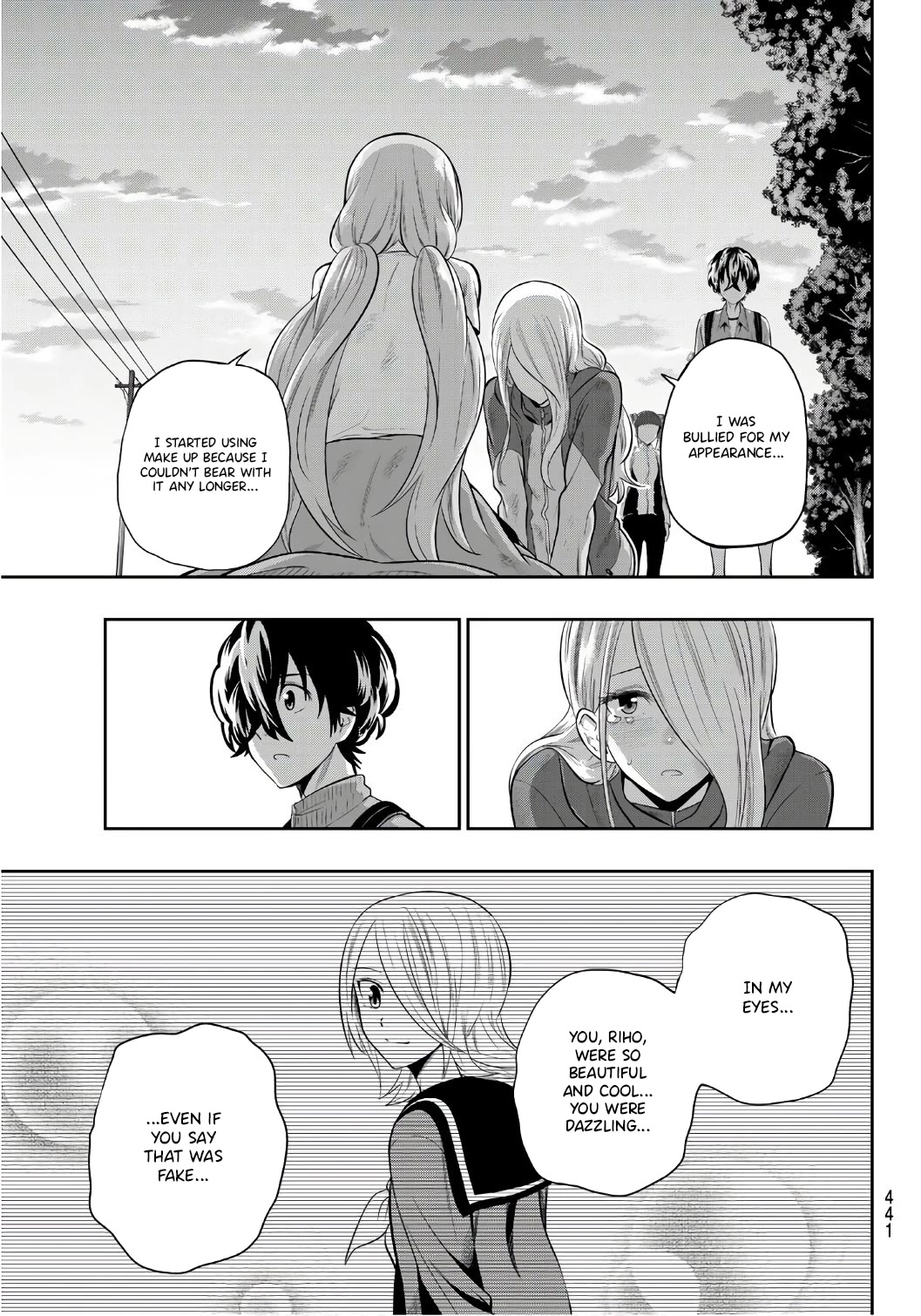 Hoshino, Me o Tsubutte. Chapter 104 page 12 - Chapter 104: Affection and Emotional Barriers
