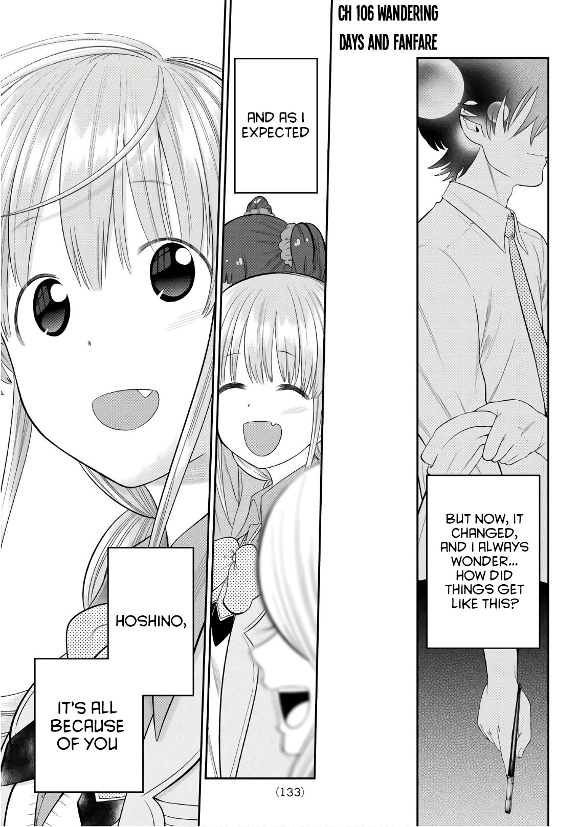 Hoshino, Me o Tsubutte. Chapter 106 page 22 - Chapter 106: Wandering Days and Fanfare