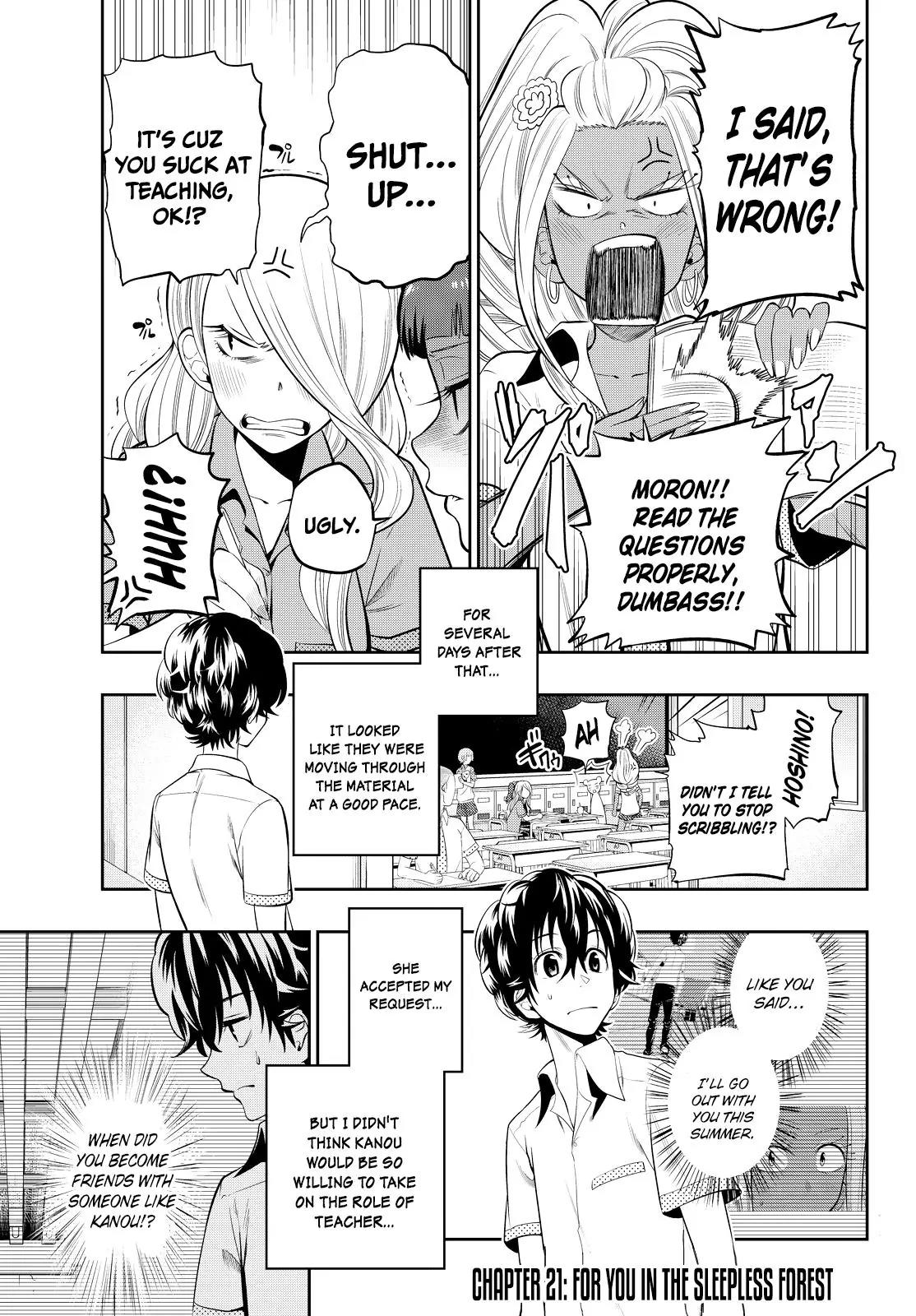 Hoshino, Me o Tsubutte. Chapter 21 page 4 - Chapter 21: For You in the Sleepless Forest