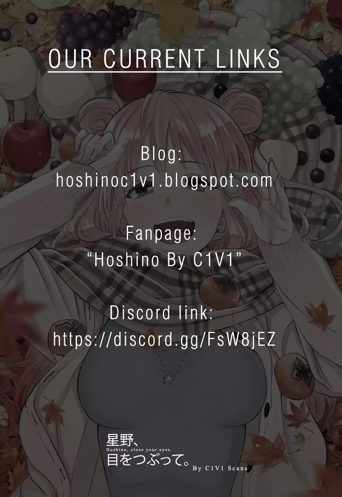 Hoshino, Me o Tsubutte. Chapter 54 page 3 - Chapter 54
