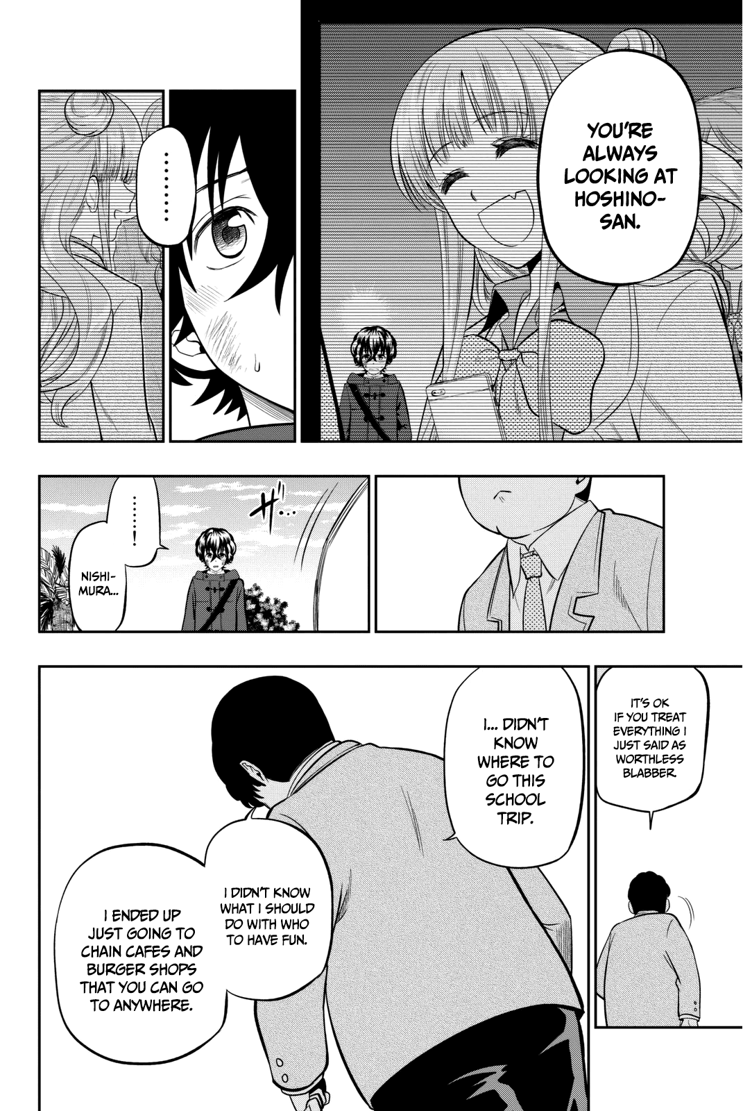 Hoshino, Me o Tsubutte. Chapter 65 page 18 - Chapter 65: A Classroom Adrift