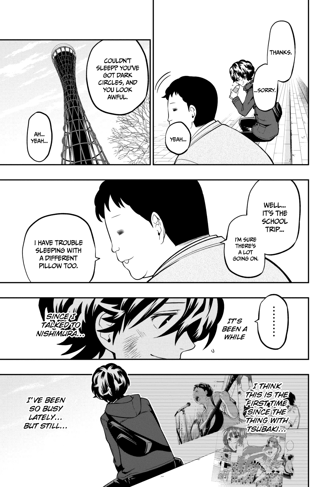 Hoshino, Me o Tsubutte. Chapter 65 page 8 - Chapter 65: A Classroom Adrift