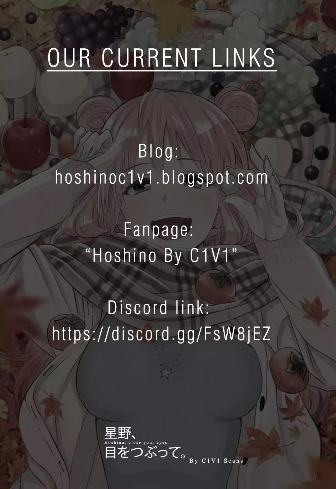 Hoshino, Me o Tsubutte. Chapter 69 page 3 - Chapter 69