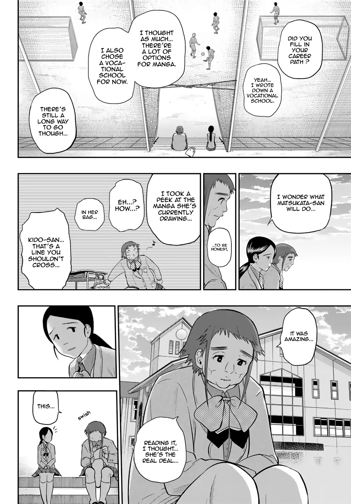 Hoshino, Me o Tsubutte. Chapter 74 page 17 - Chapter 74: Don't wait for the rainbow, cross the bridge.