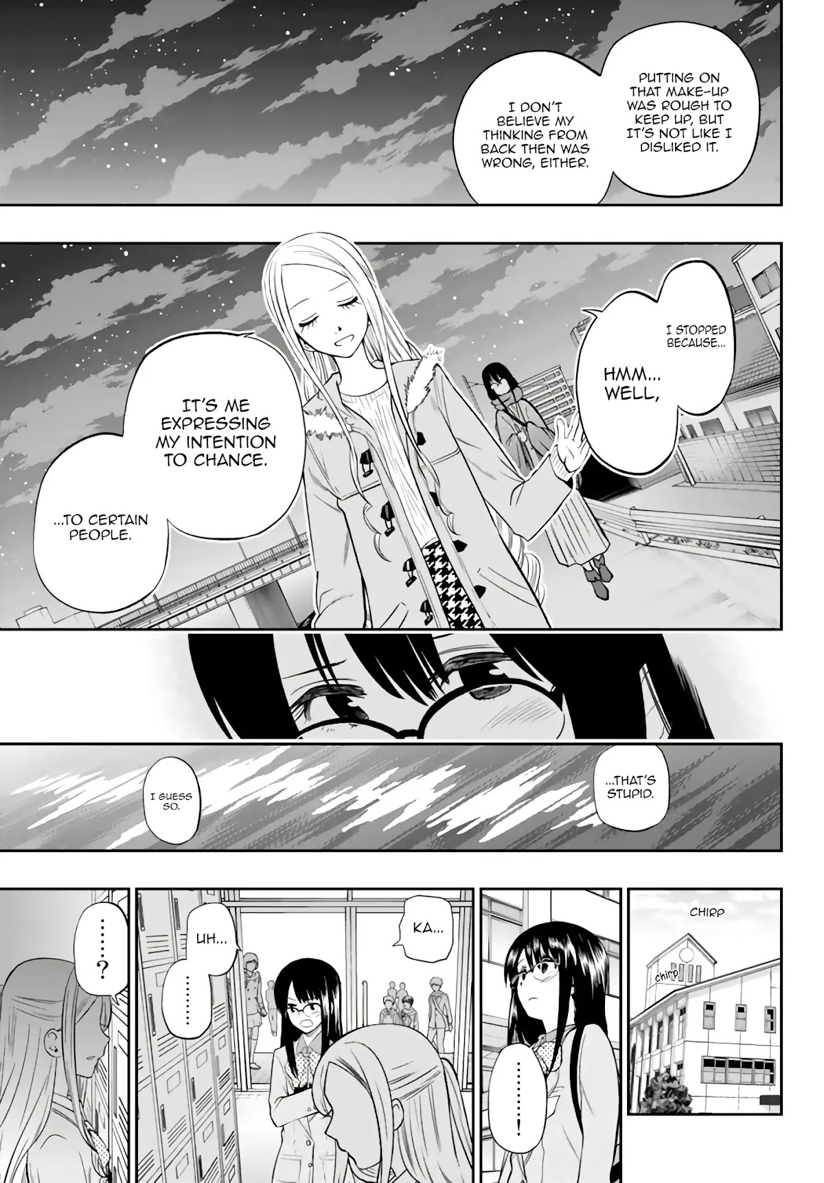 Hoshino, Me o Tsubutte. Chapter 75 page 20 - Chapter 75: I want to be reborn like ba-bam-bam