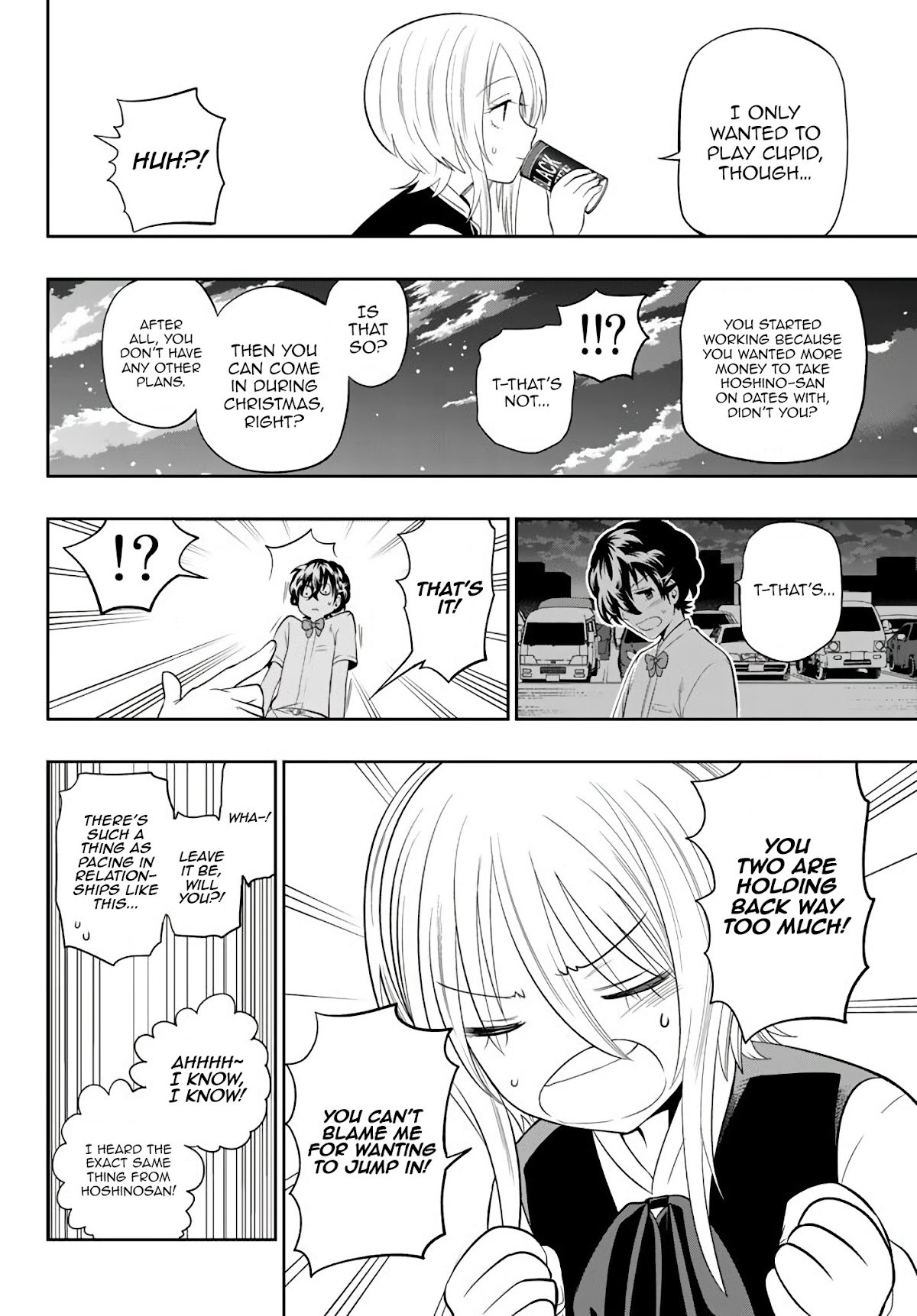 Hoshino, Me o Tsubutte. Chapter 77 page 13 - Chapter 77: Sharp Words in a Colorful Town