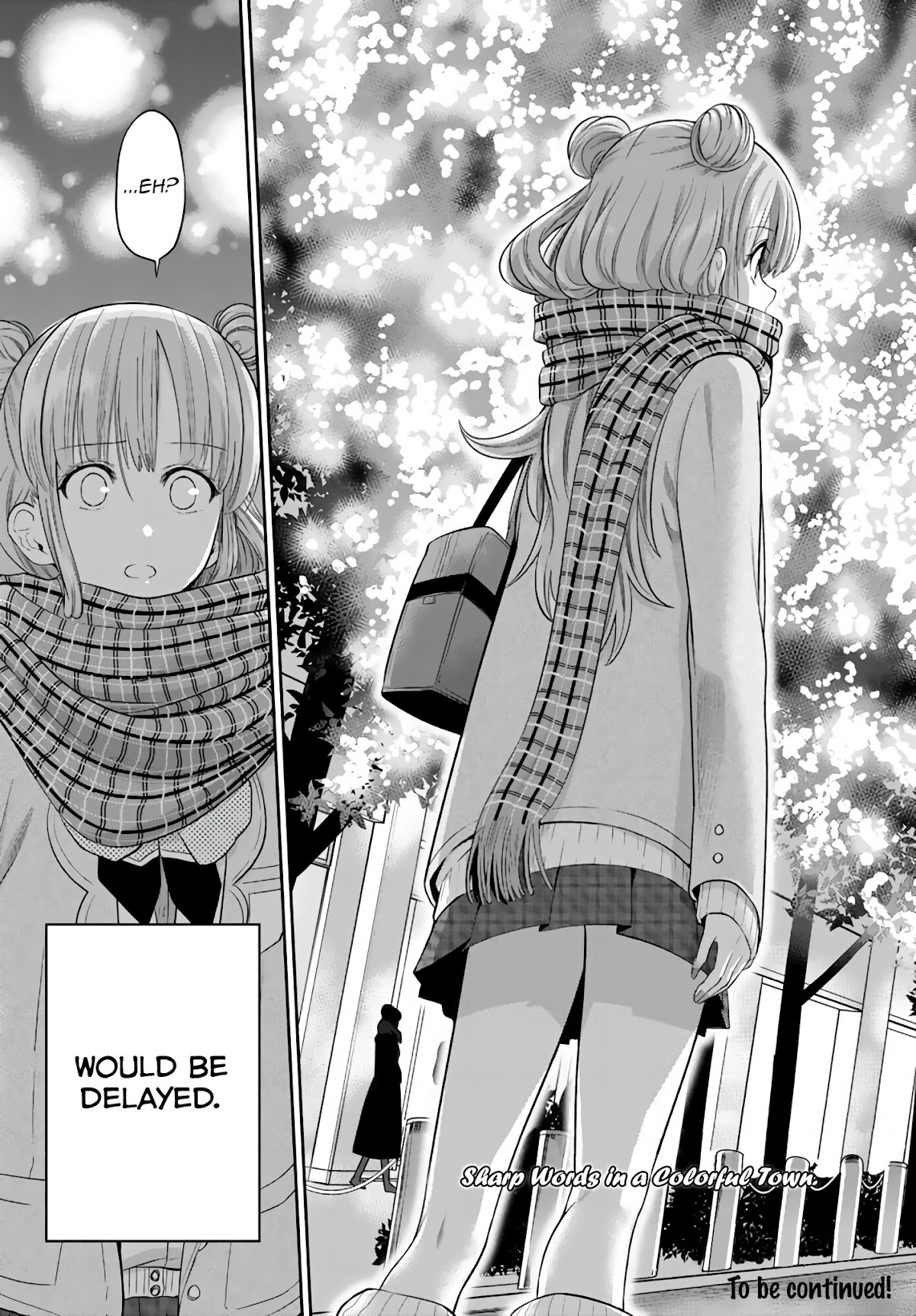 Hoshino, Me o Tsubutte. Chapter 77 page 24 - Chapter 77: Sharp Words in a Colorful Town