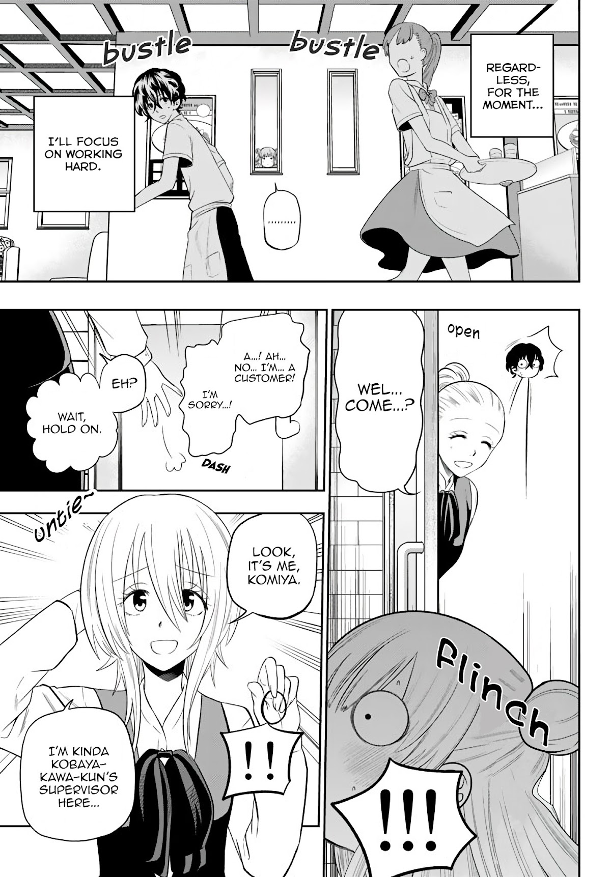 Hoshino, Me o Tsubutte. Chapter 77 page 4 - Chapter 77: Sharp Words in a Colorful Town