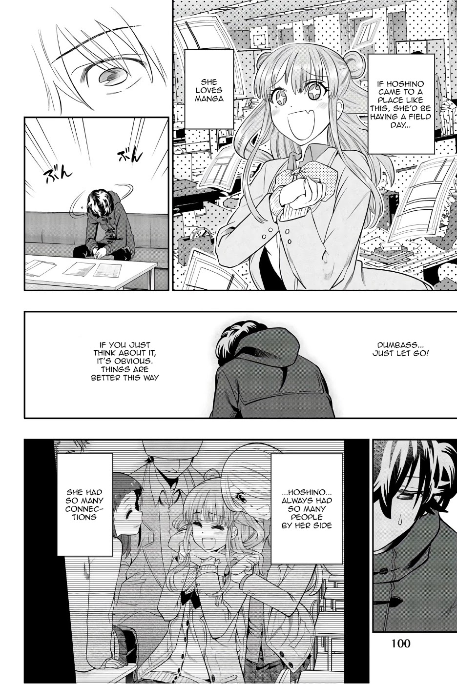 Hoshino, Me o Tsubutte. Chapter 87 page 12 - Chapter 87: Don't go acting like a goody two shoes