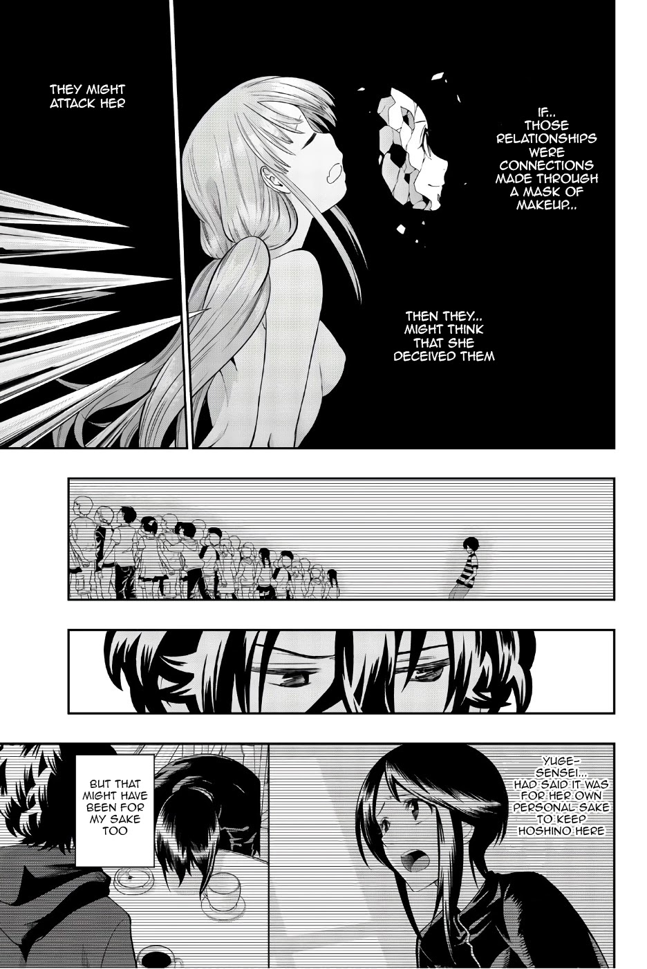 Hoshino, Me o Tsubutte. Chapter 87 page 13 - Chapter 87: Don't go acting like a goody two shoes