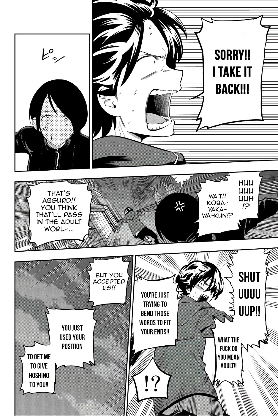 Hoshino, Me o Tsubutte. Chapter 89 page 7 - Chapter 89: Run!