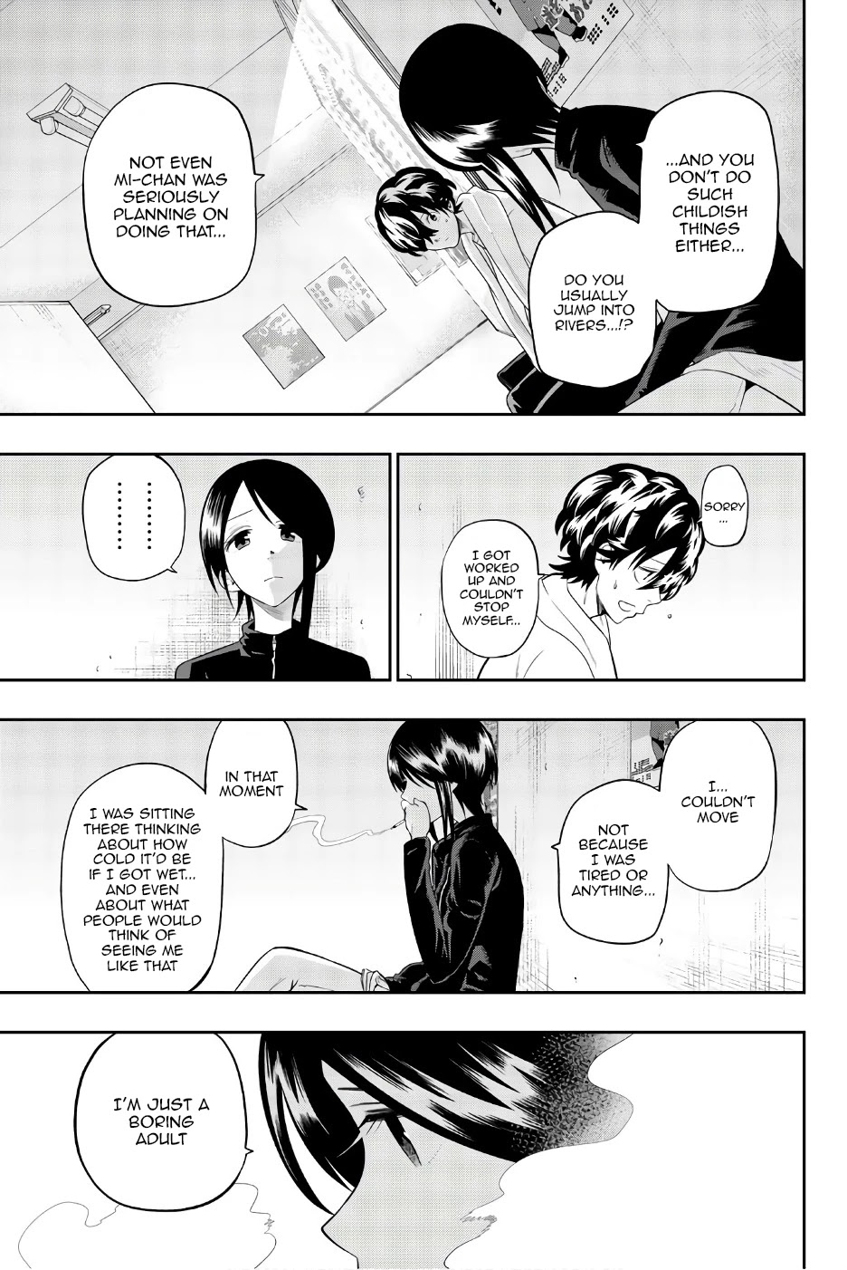 Hoshino, Me o Tsubutte. Chapter 90 page 16 - Chapter 90: New Day