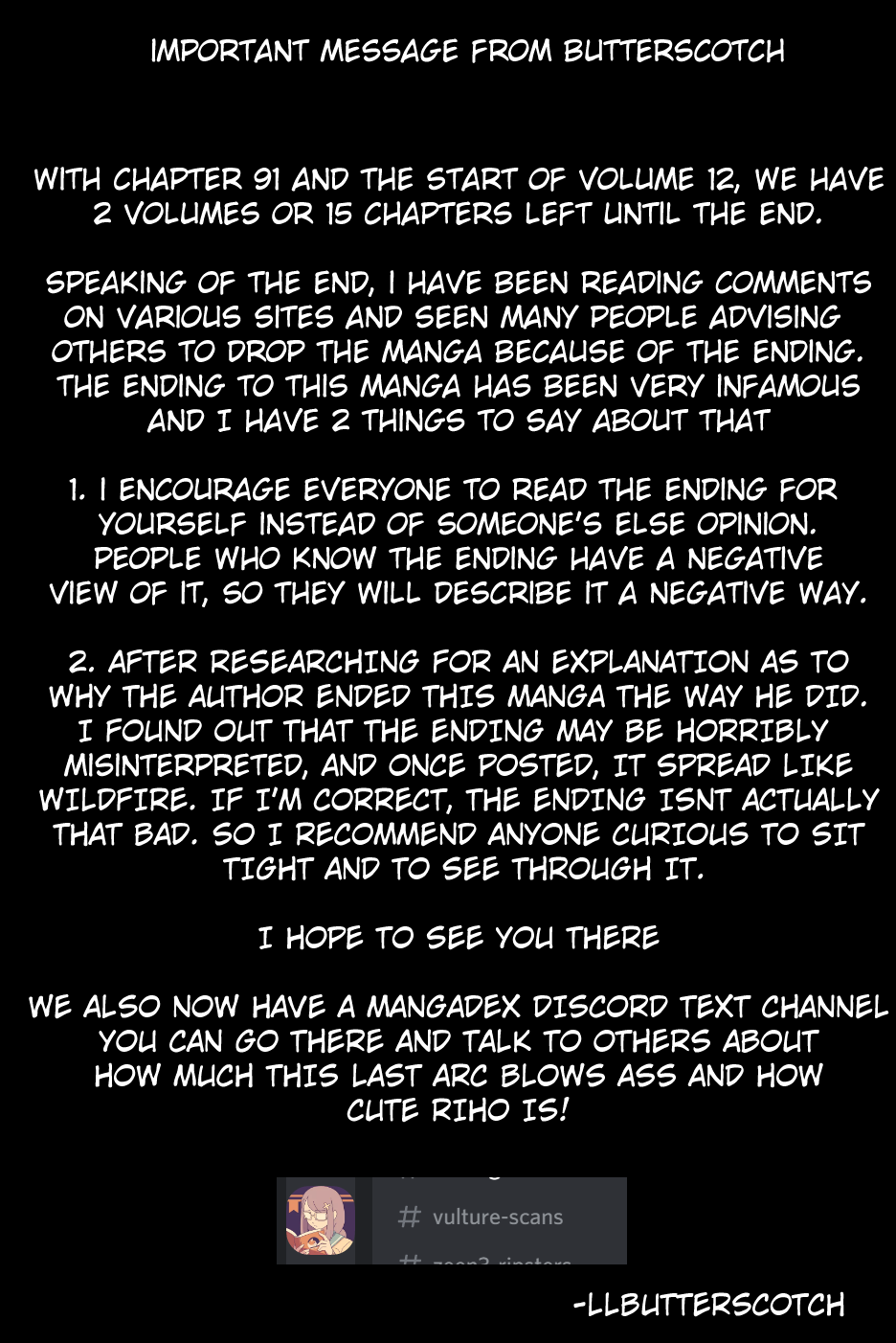 Hoshino, Me o Tsubutte. Chapter 91 page 1 - Chapter 91: It's Spring