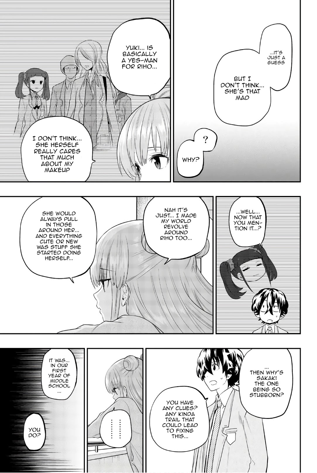 Hoshino, Me o Tsubutte. Chapter 92 page 10 - Chapter 92: 8th Grade Application