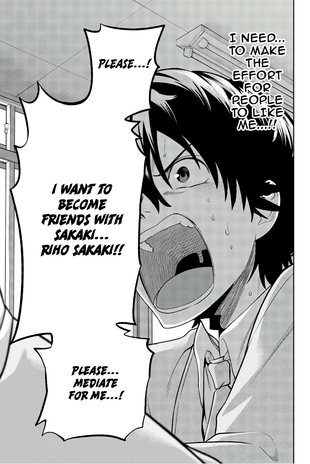 Hoshino, Me o Tsubutte. Chapter 92 page 21 - Chapter 92: 8th Grade Application