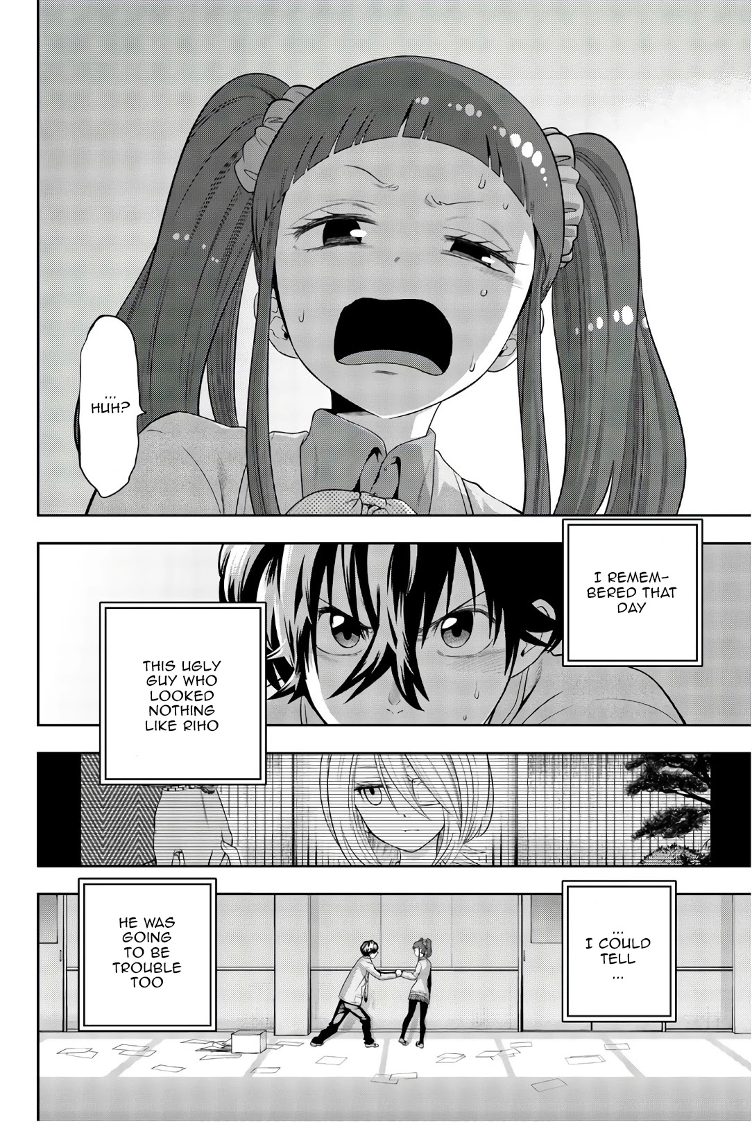 Hoshino, Me o Tsubutte. Chapter 92 page 22 - Chapter 92: 8th Grade Application