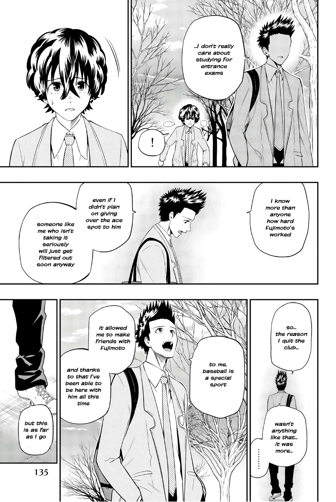 Hoshino, Me o Tsubutte. Chapter 96 page 18 - Chapter 96: Catch