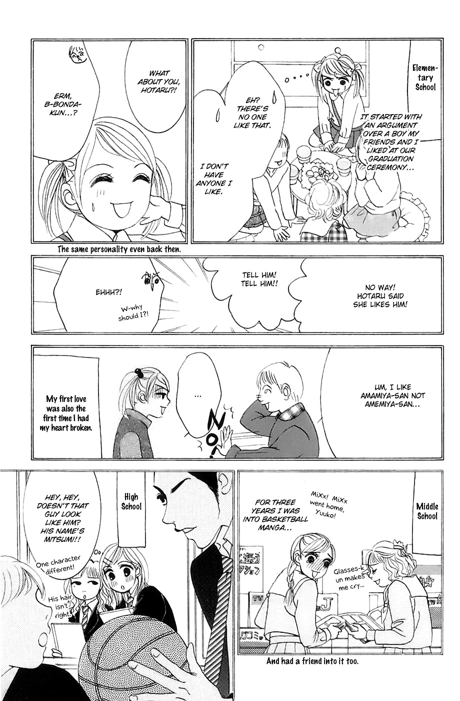 Hotaru no Hikari Chapter 14 page 4 - Chapter 14: Himono, Love History