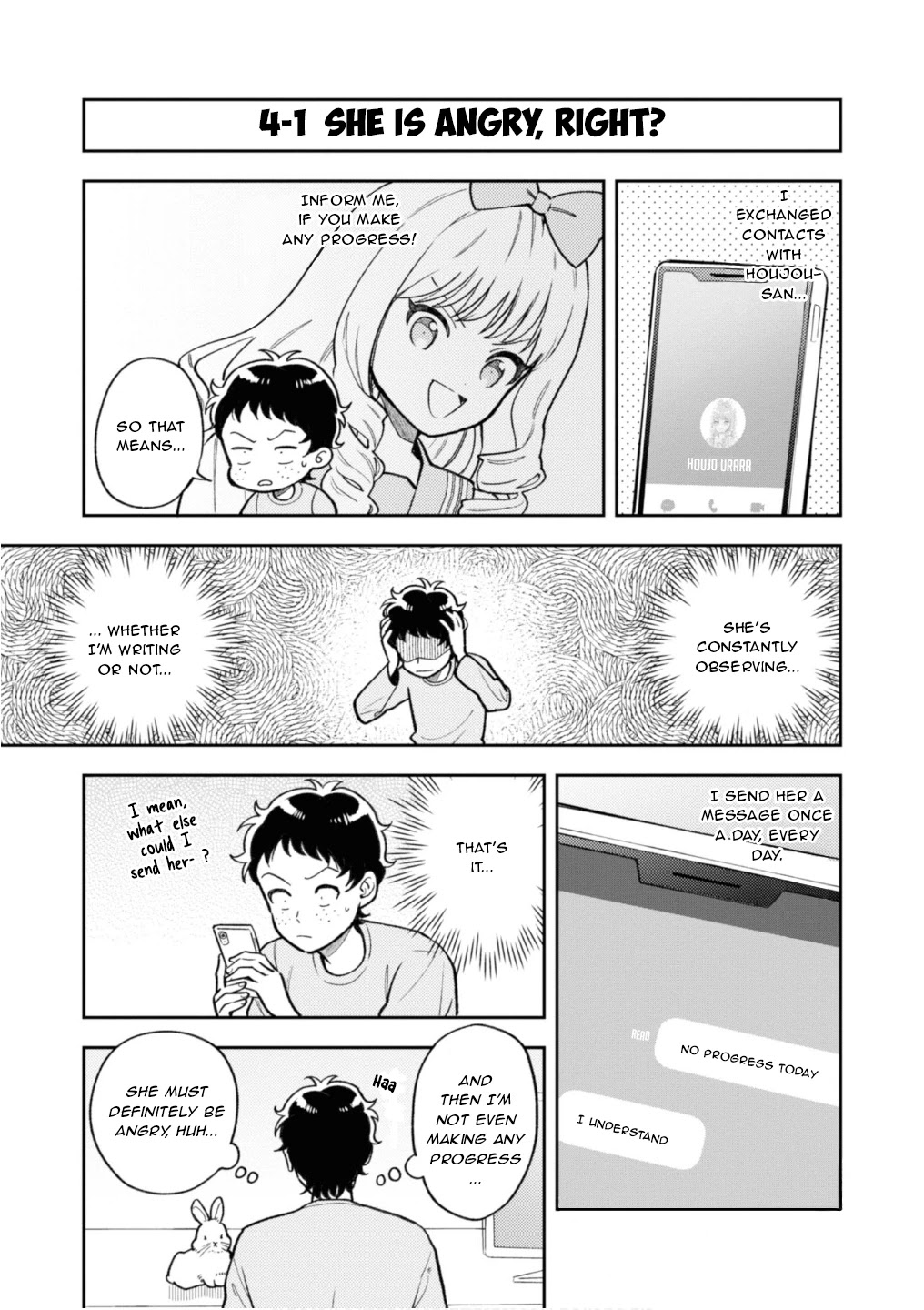 Houjou Urara no renai shousetsu o kaki nasai! Chapter 4 page 1 - Chapter 4