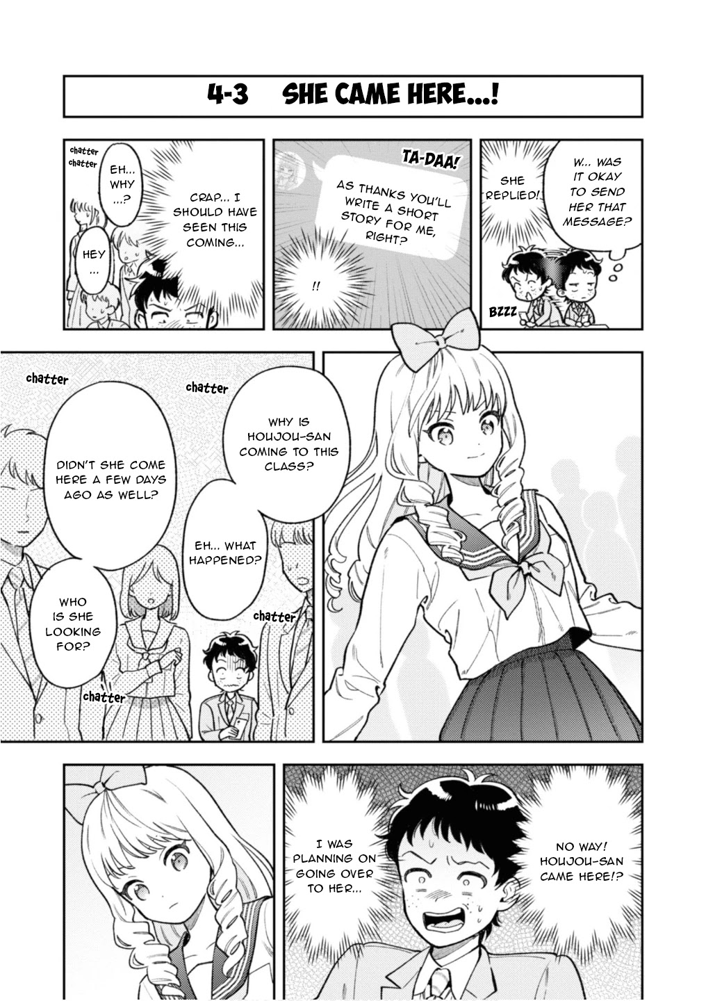 Houjou Urara no renai shousetsu o kaki nasai! Chapter 4 page 7 - Chapter 4