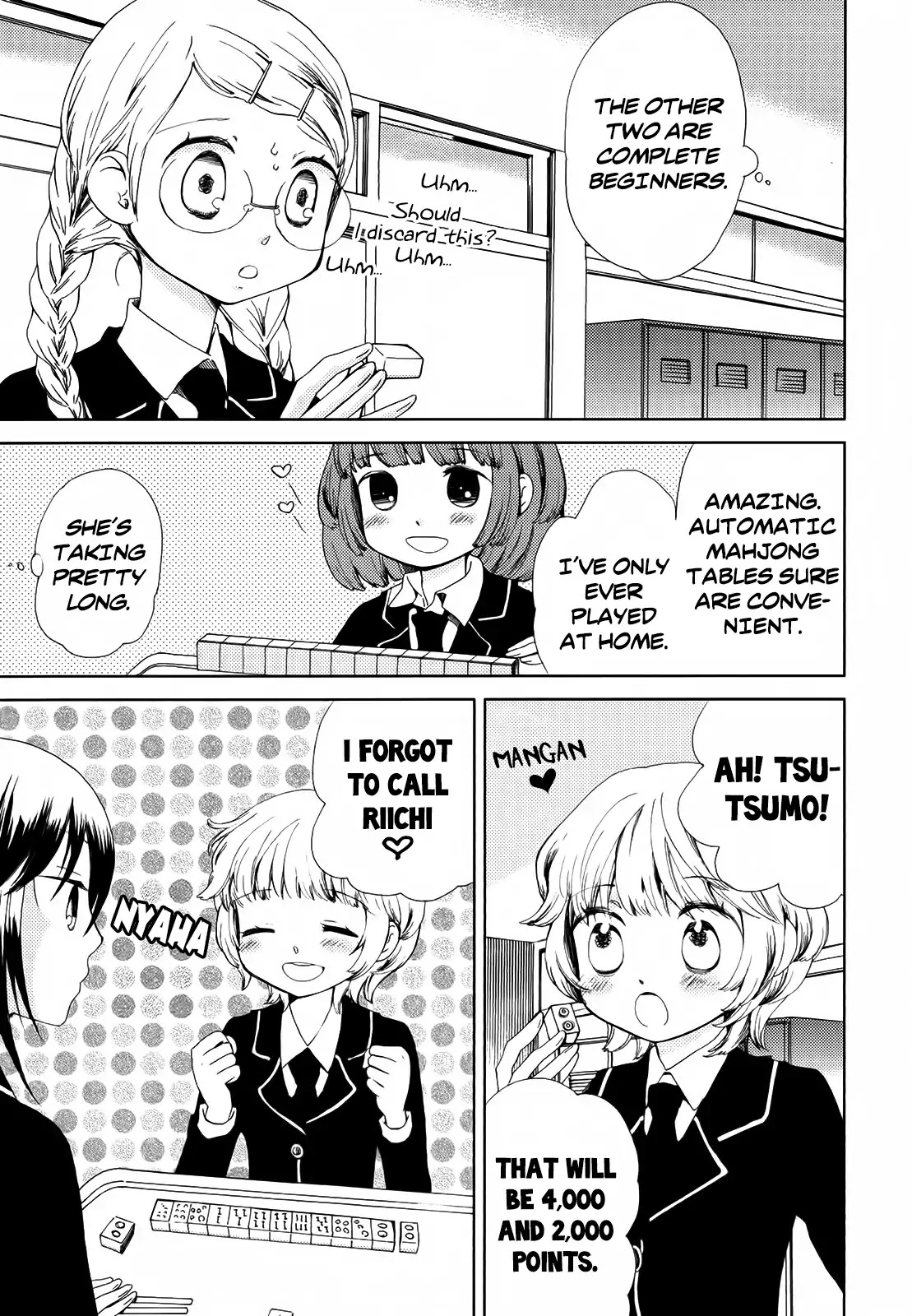 Houkago! (Anthology) Chapter 1.2 page 11 - Vol.1 Chapter 2: The All-Girls Mahjong Club in Action! (Hakamada Mera)