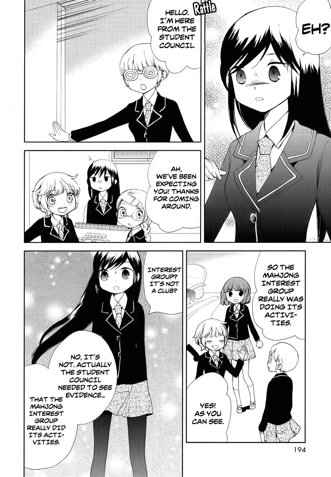 Houkago! (Anthology) Chapter 1.2 page 14 - Vol.1 Chapter 2: The All-Girls Mahjong Club in Action! (Hakamada Mera)