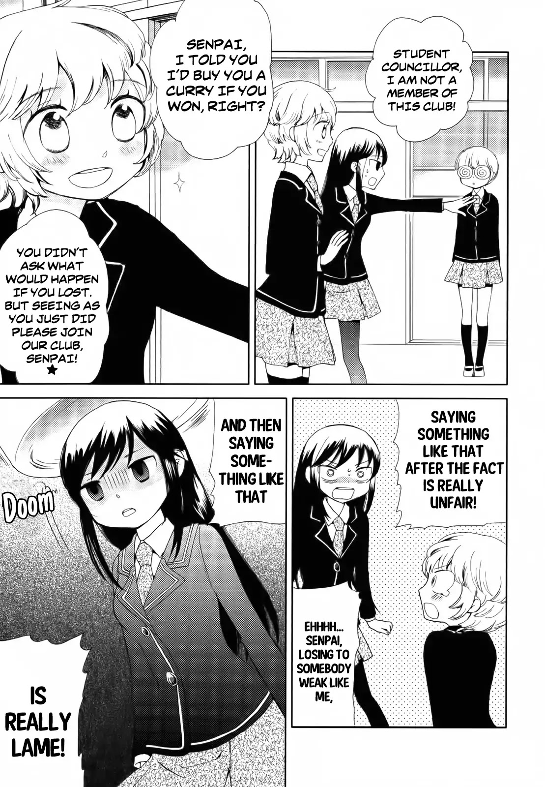 Houkago! (Anthology) Chapter 1.2 page 15 - Vol.1 Chapter 2: The All-Girls Mahjong Club in Action! (Hakamada Mera)